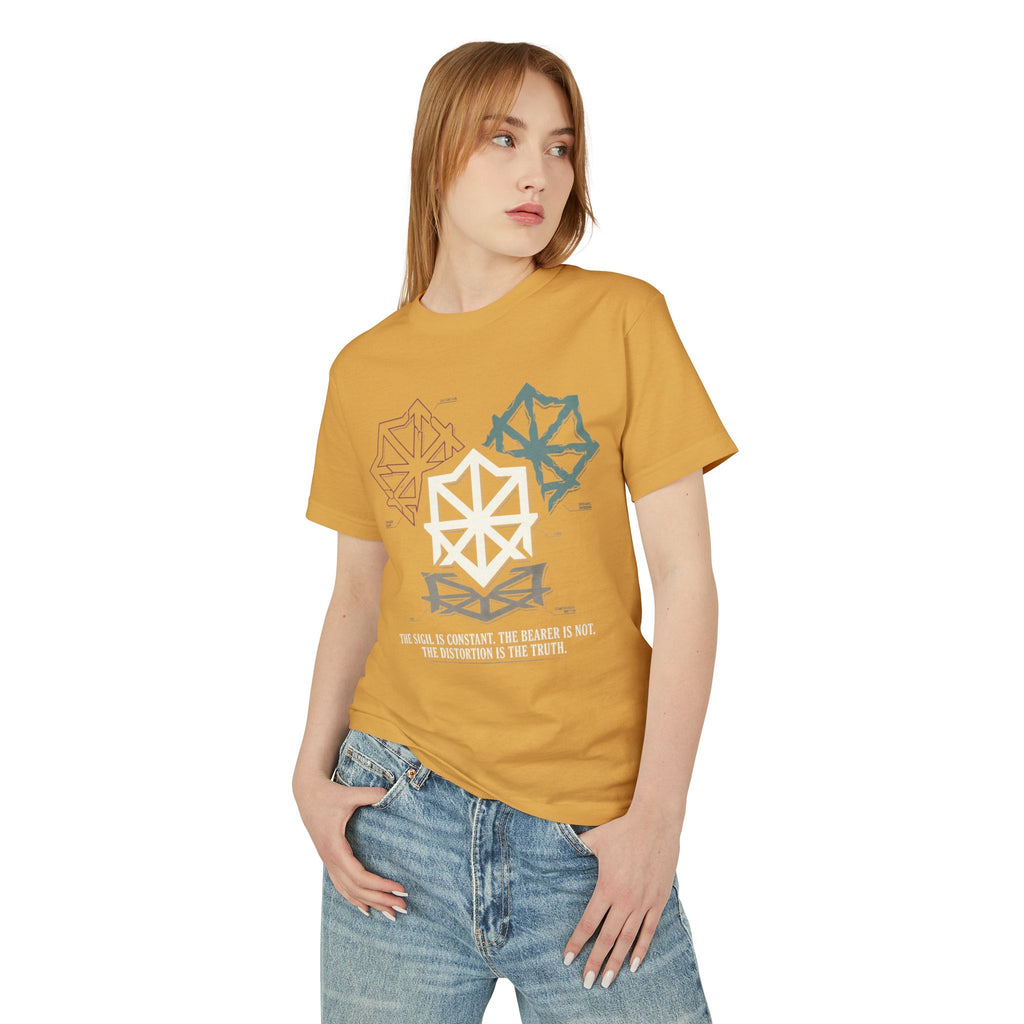 Power Runs Black PRB Abstract Geometric Logo Tee — Vintage Garment-Dyed Graphic T-Shirt by Power Runs Black