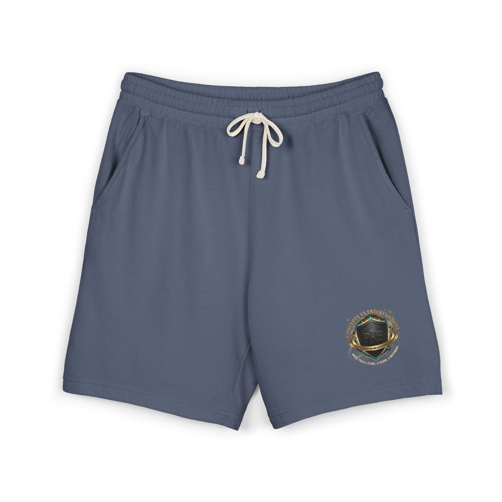 Printify PRB Fleece Sweat Shorts — Vintage Crest Pocket Graphic - Trousers