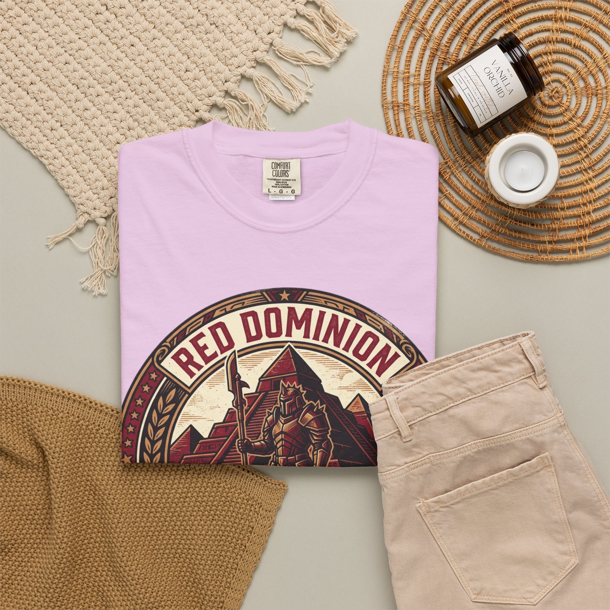 Power Runs Black PRB Red Dominion 'Right Side' Graphic T-Shirt by Printify