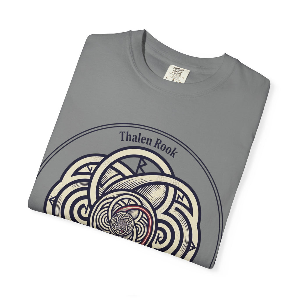 Power Runs Black PRB Thalen Rook Celtic Knot Graphic T-Shirt — "He stared too long..." Quote Tee by Power Runs Black