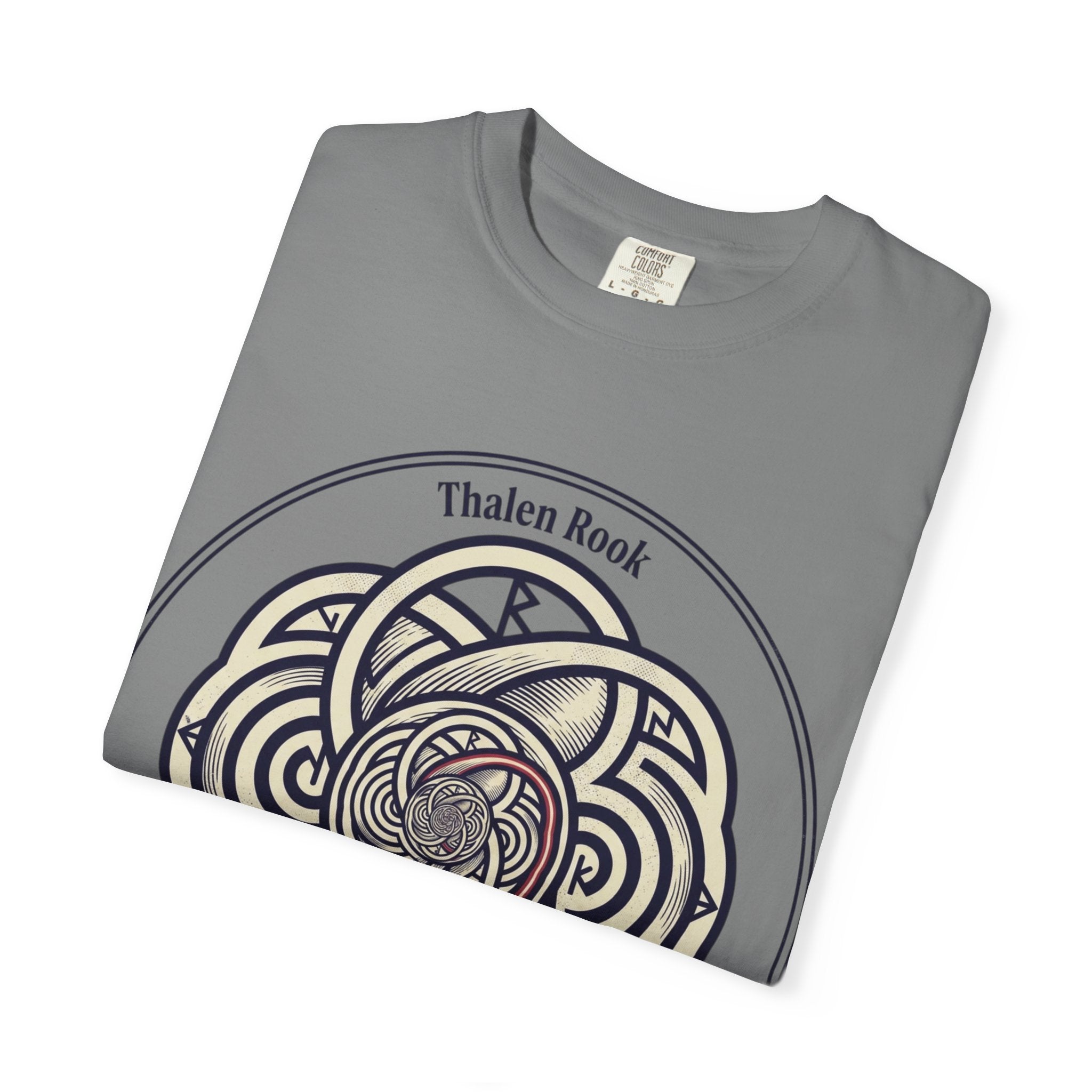 Power Runs Black PRB Thalen Rook Celtic Knot Graphic T-Shirt — "He stared too long..." Quote Tee by Power Runs Black