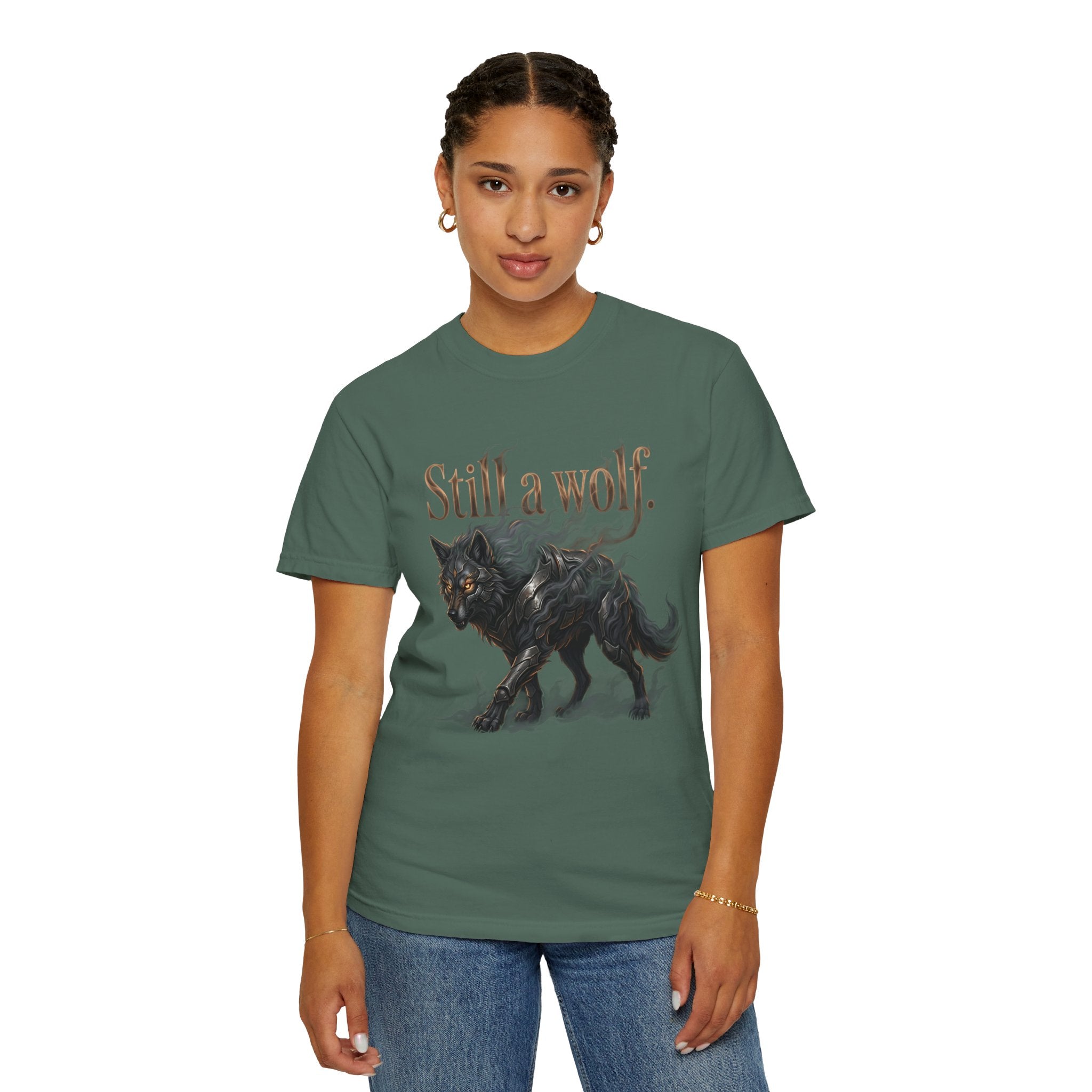 PRB Still a Wolf T-Shirt — Dark Wolf Graphic Tee by Printify