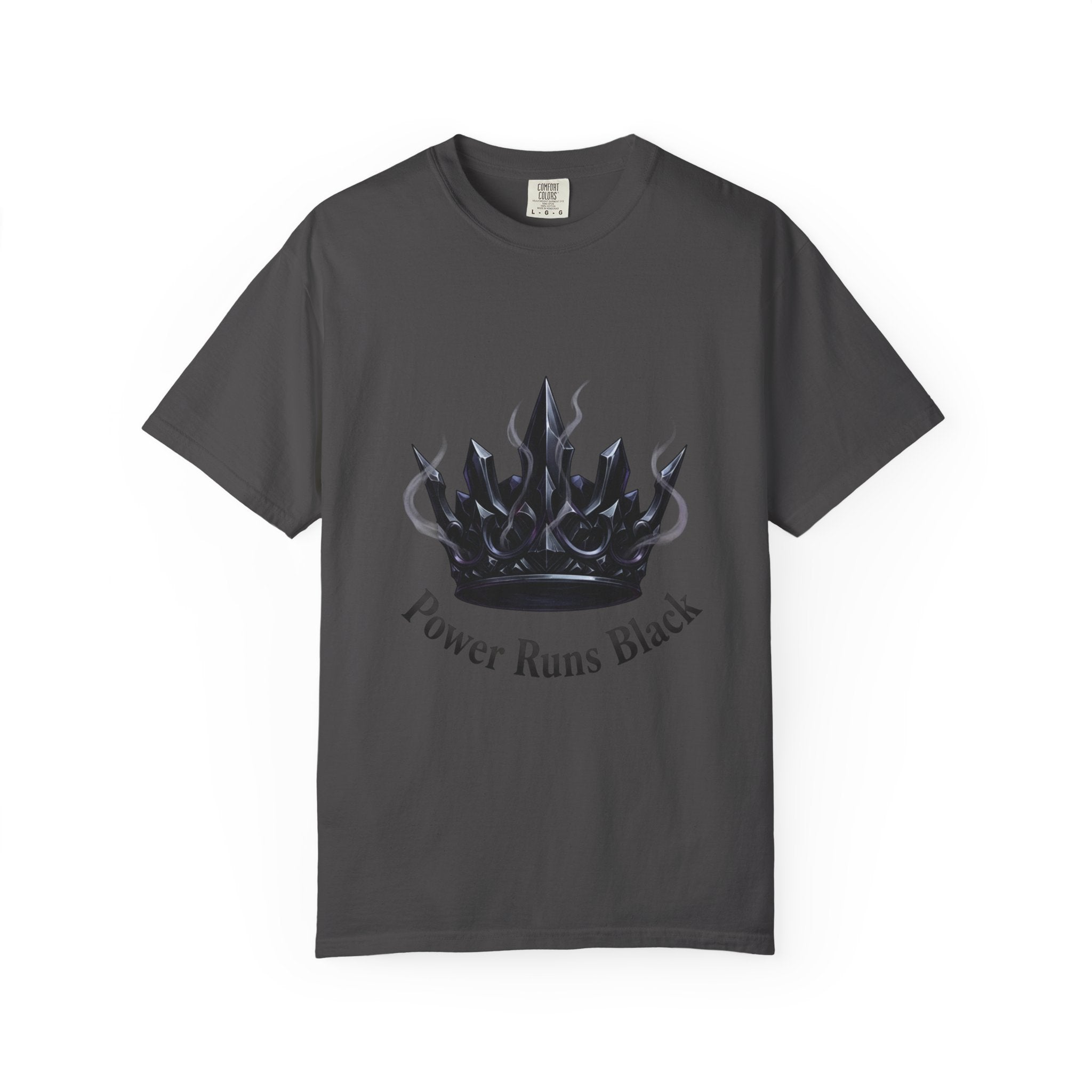 PRB Power Runs Black Crown Graphic T-Shirt by Printify