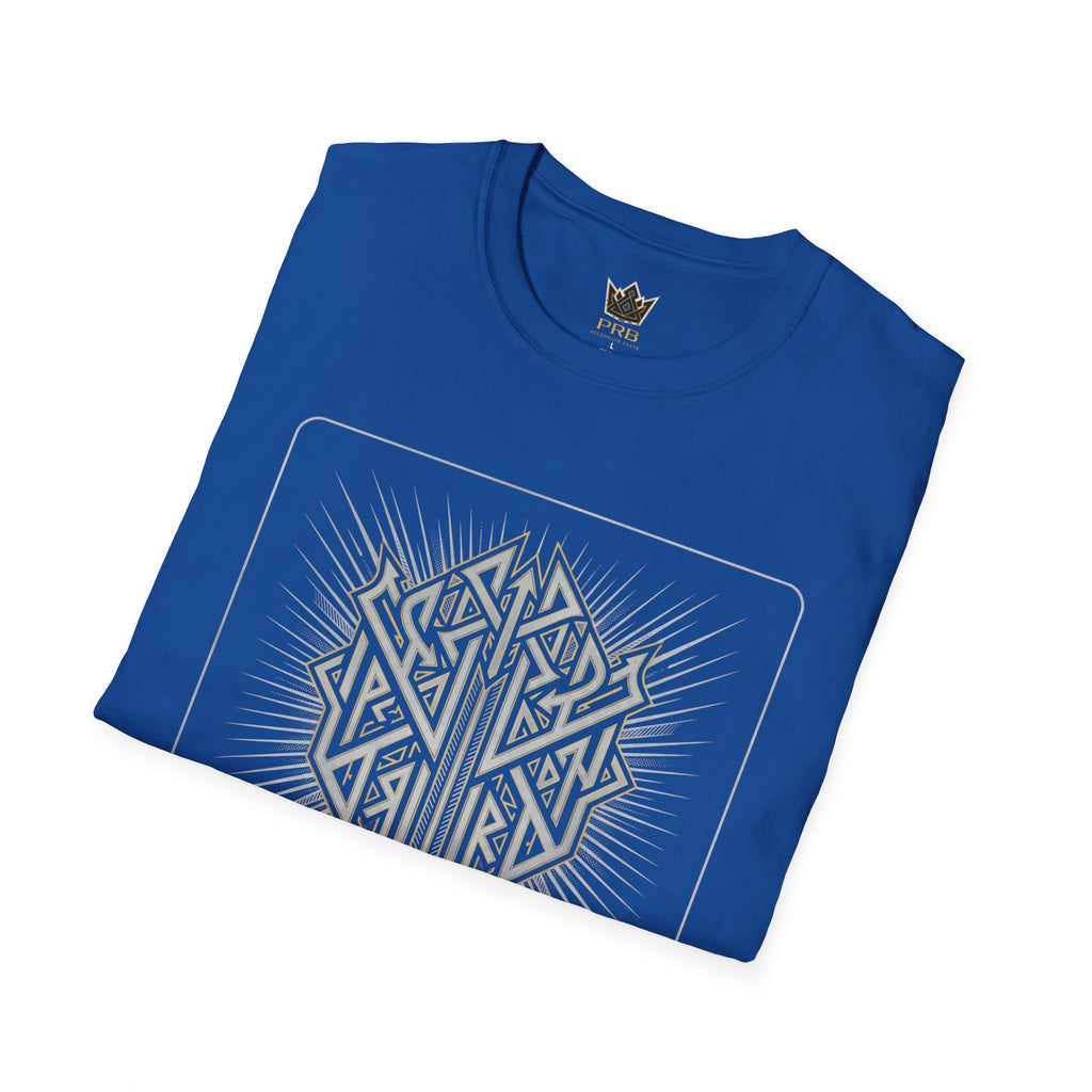 Power Runs Black PRB The Current Geometric Logo T-Shirt by Power Runs Black
