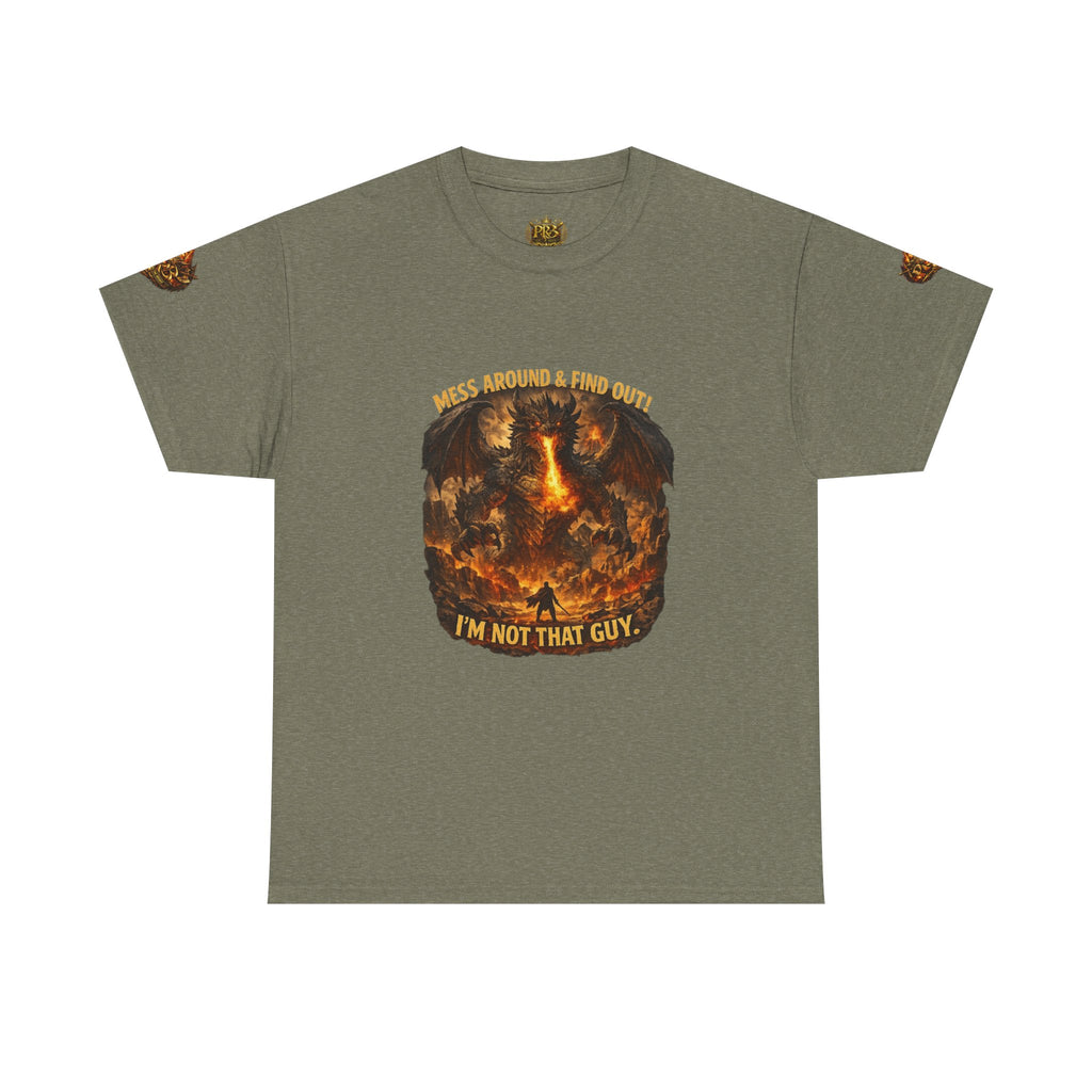 PRB Demonic Warrior Illustration Tee | "I'm Not That Guy" Graphic Shirt by Power Runs Black