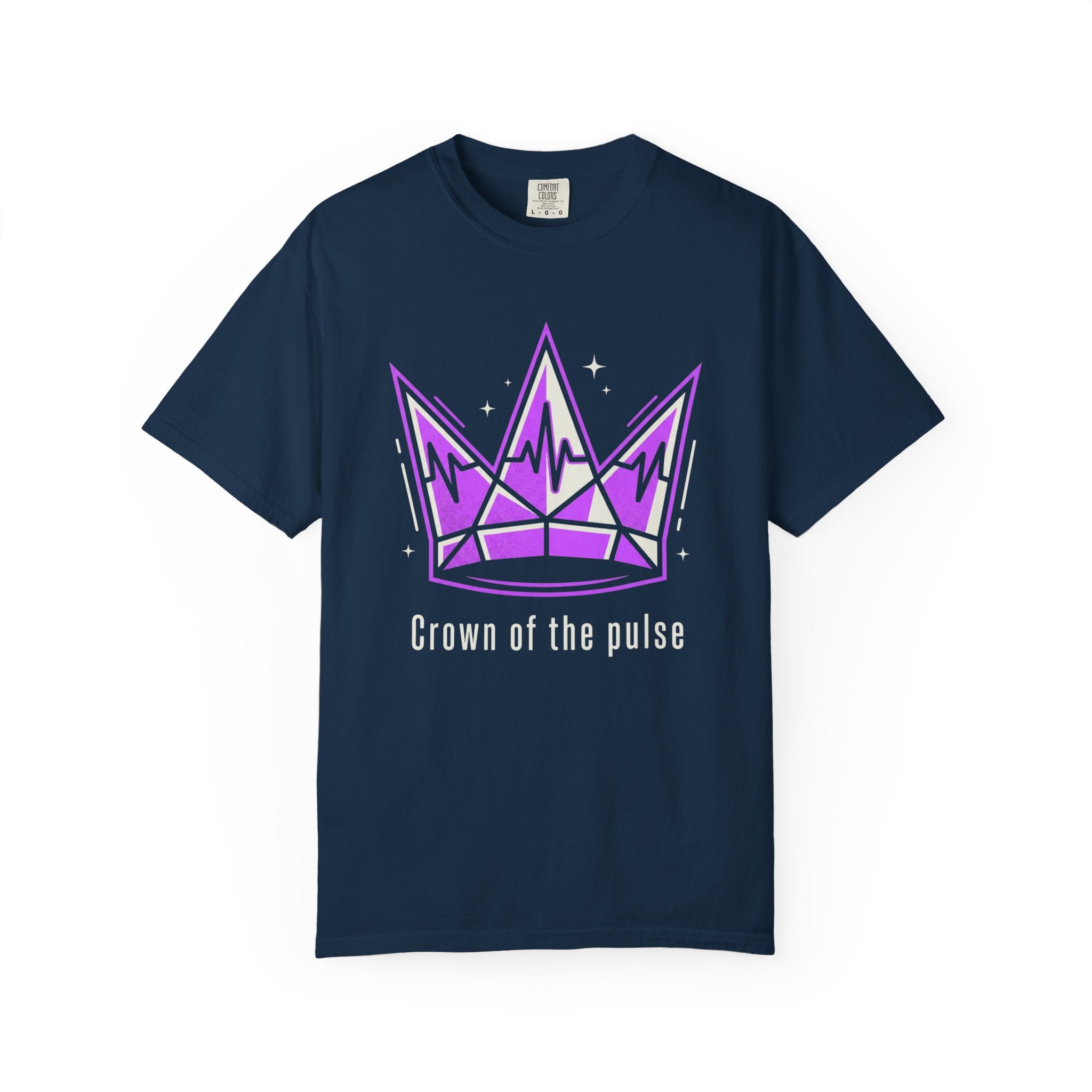 Power Runs Black PRB Crown Graphic T-Shirt — Purple Royal Crown Streetwear Tee by Power Runs Black