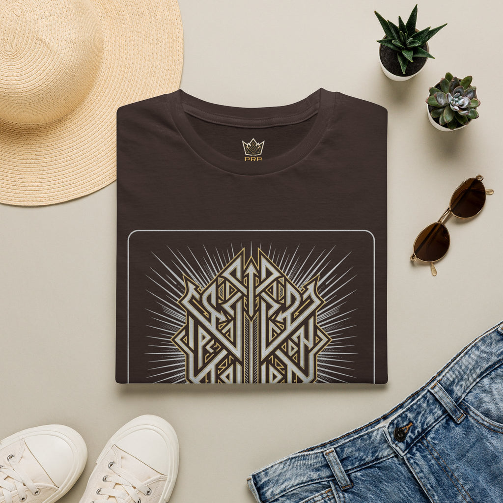 Power Runs Black PRB The Current Geometric Logo T-Shirt by Printify