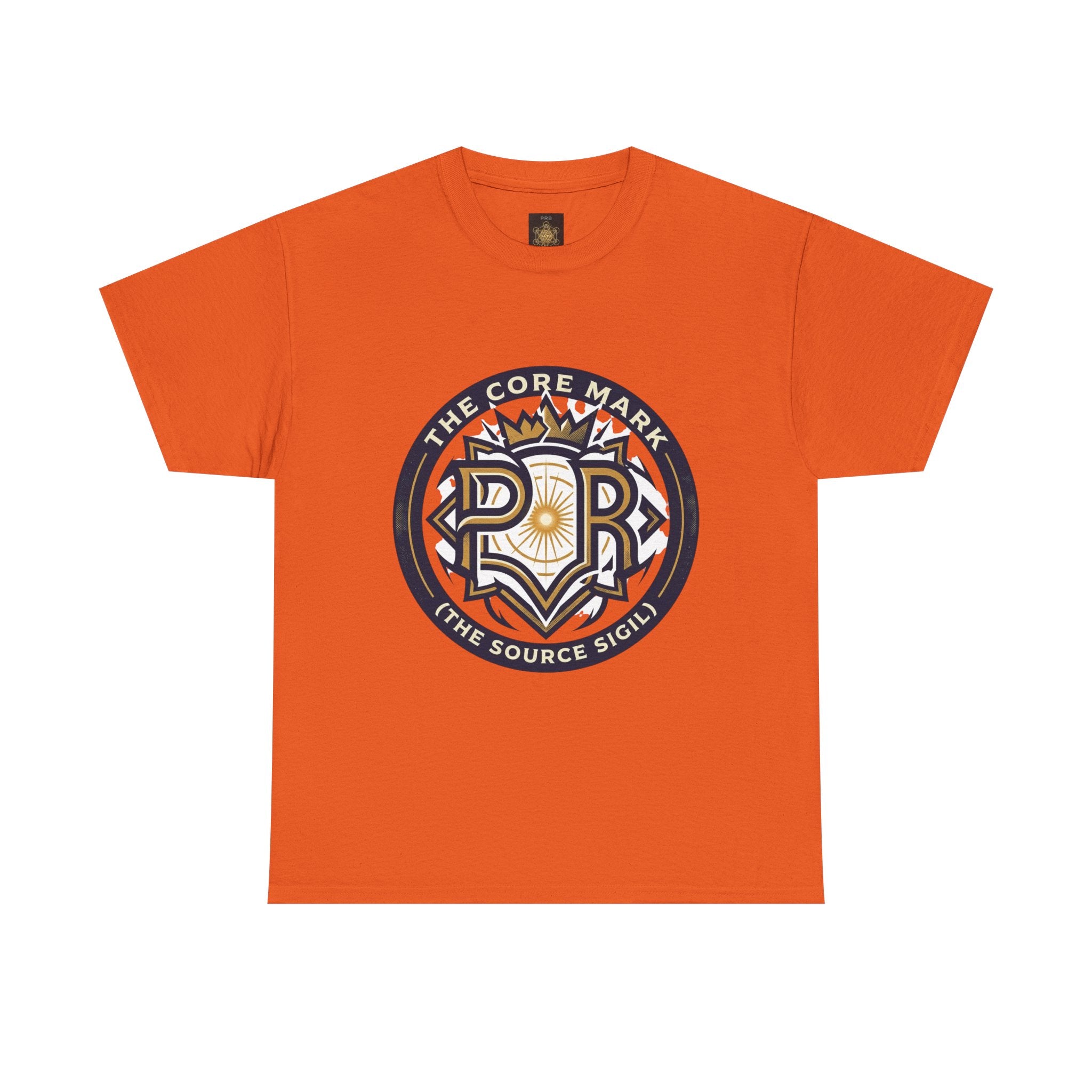 Power Runs Black PRB Core Mark Logo T-Shirt — "The Source Sigil" Retro Emblem Tee by Power Runs Black