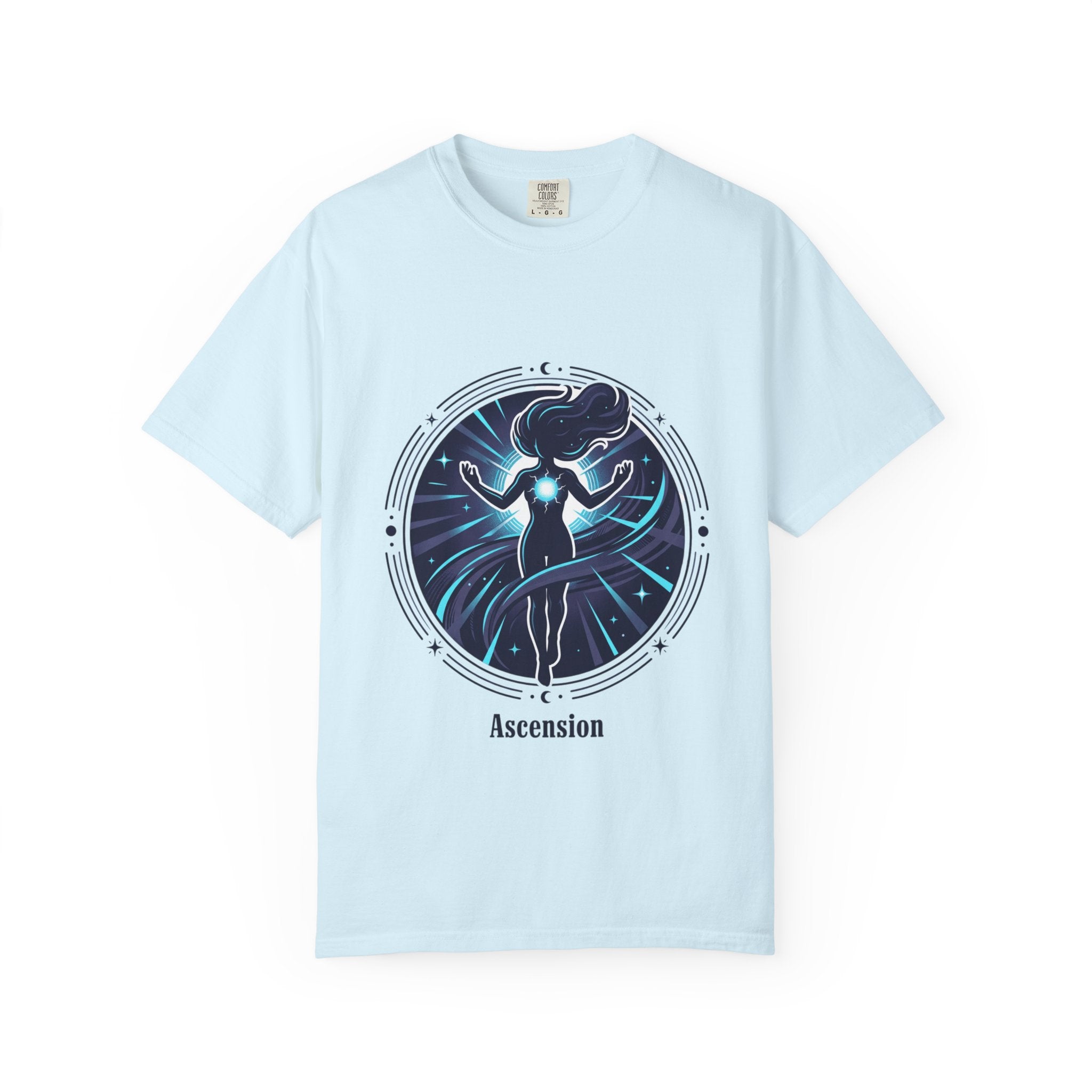 Power Runs Black PRB Ascension T-Shirt — Spiritual Energy Graphic Tee by Printify