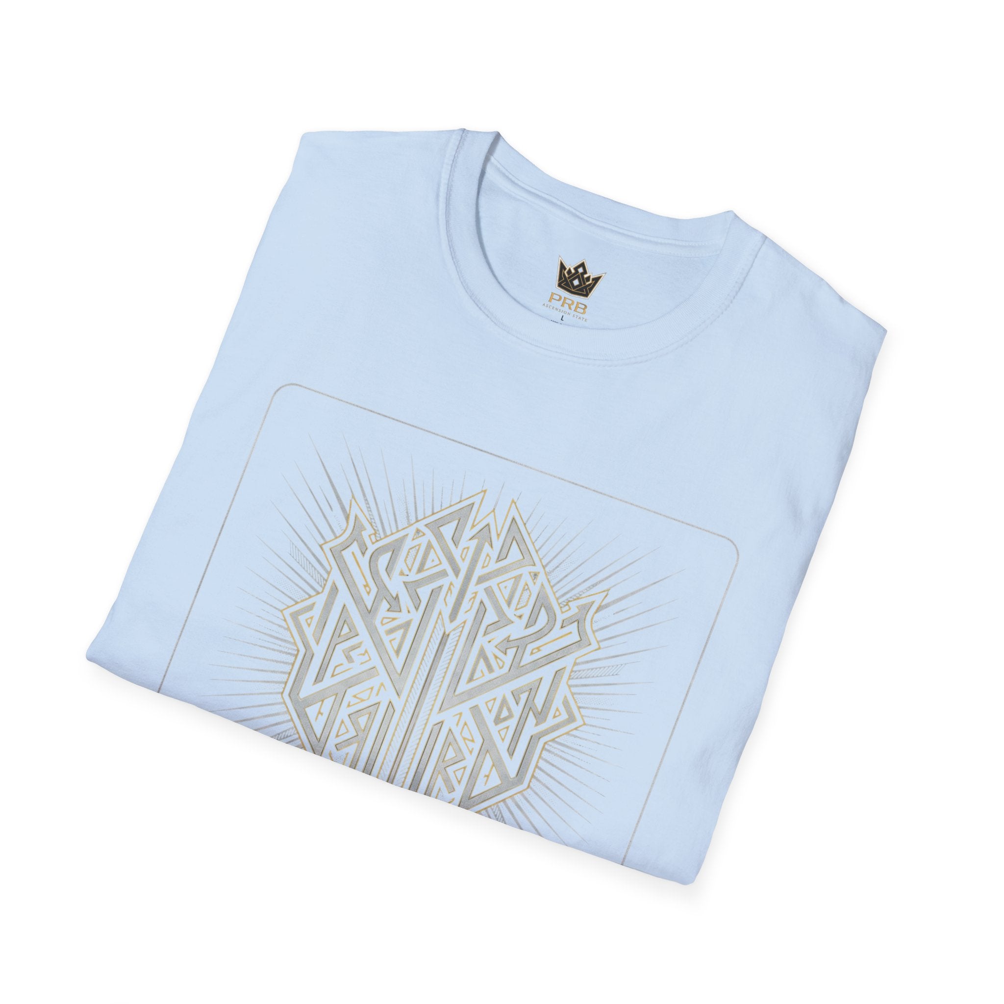 Power Runs Black PRB The Current Geometric Logo T-Shirt by Power Runs Black