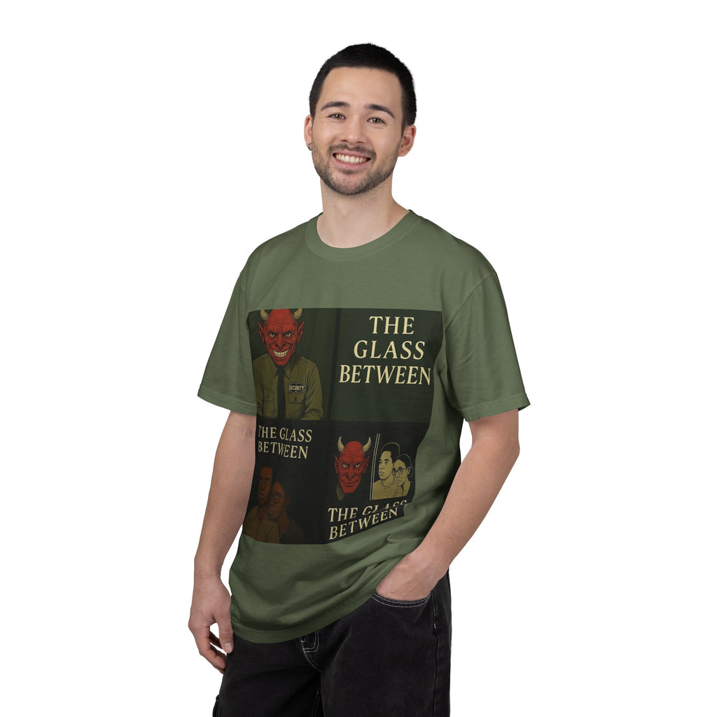 PRB The Glass Between Vintage Collage T-Shirt by Power Runs Black