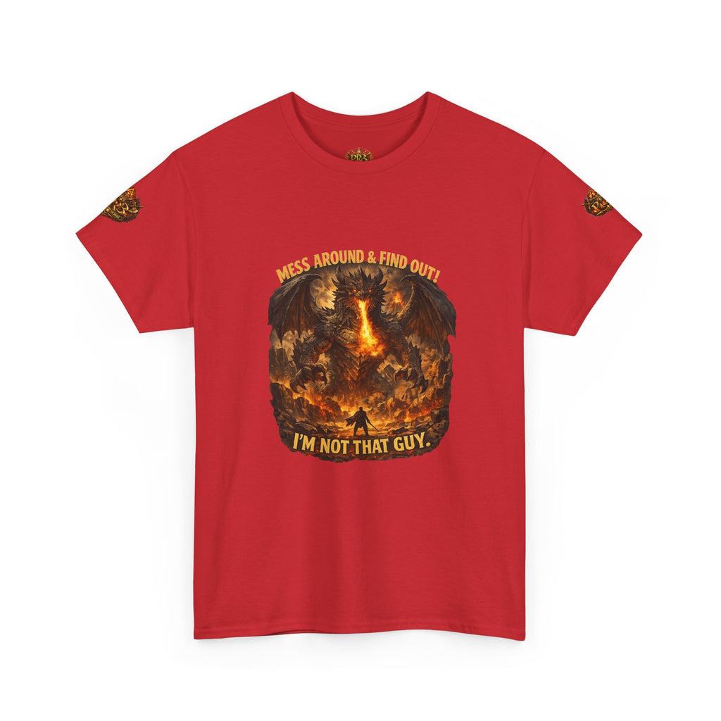 PRB Demonic Warrior Illustration Tee | "I'm Not That Guy" Graphic Shirt by Power Runs Black