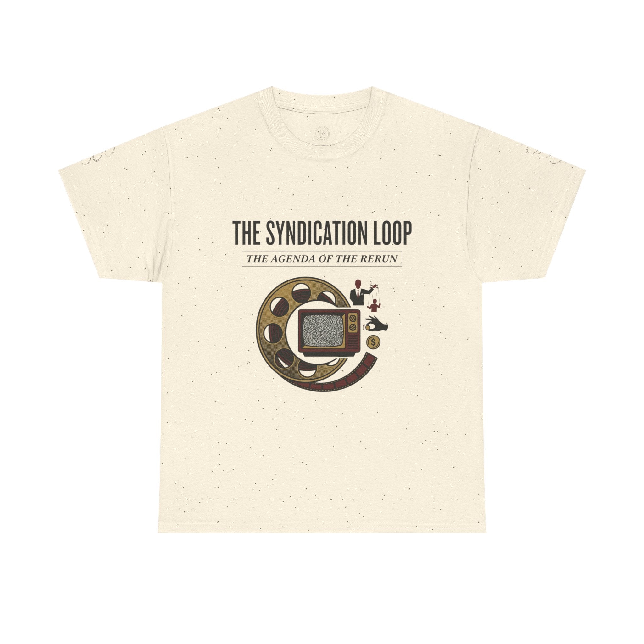 Power Runs Black — "The Agenda of the Arch" Retro TV Ouroboros Graphic Tee by Printify