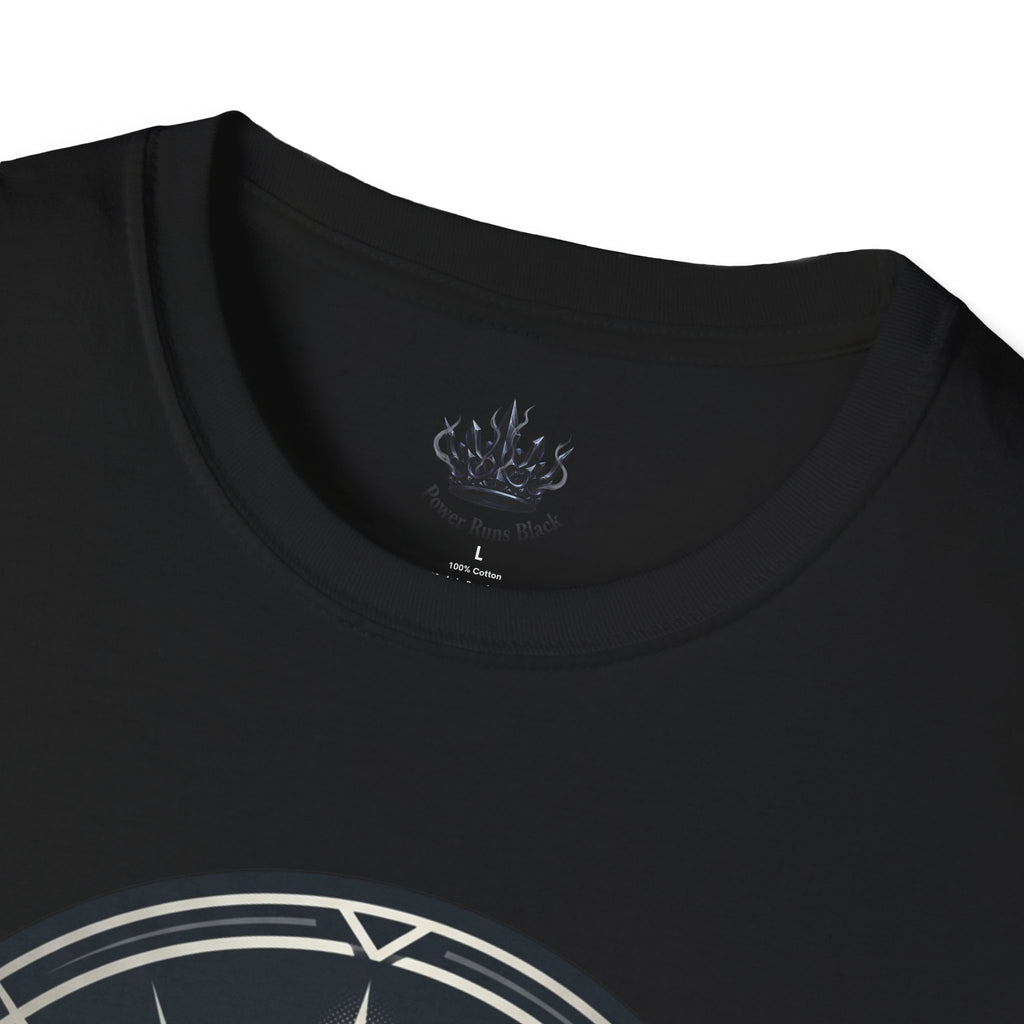 Power Runs Black PRB Crown Variant Graphic T-Shirt — The Crown Variant Emblem by Printify