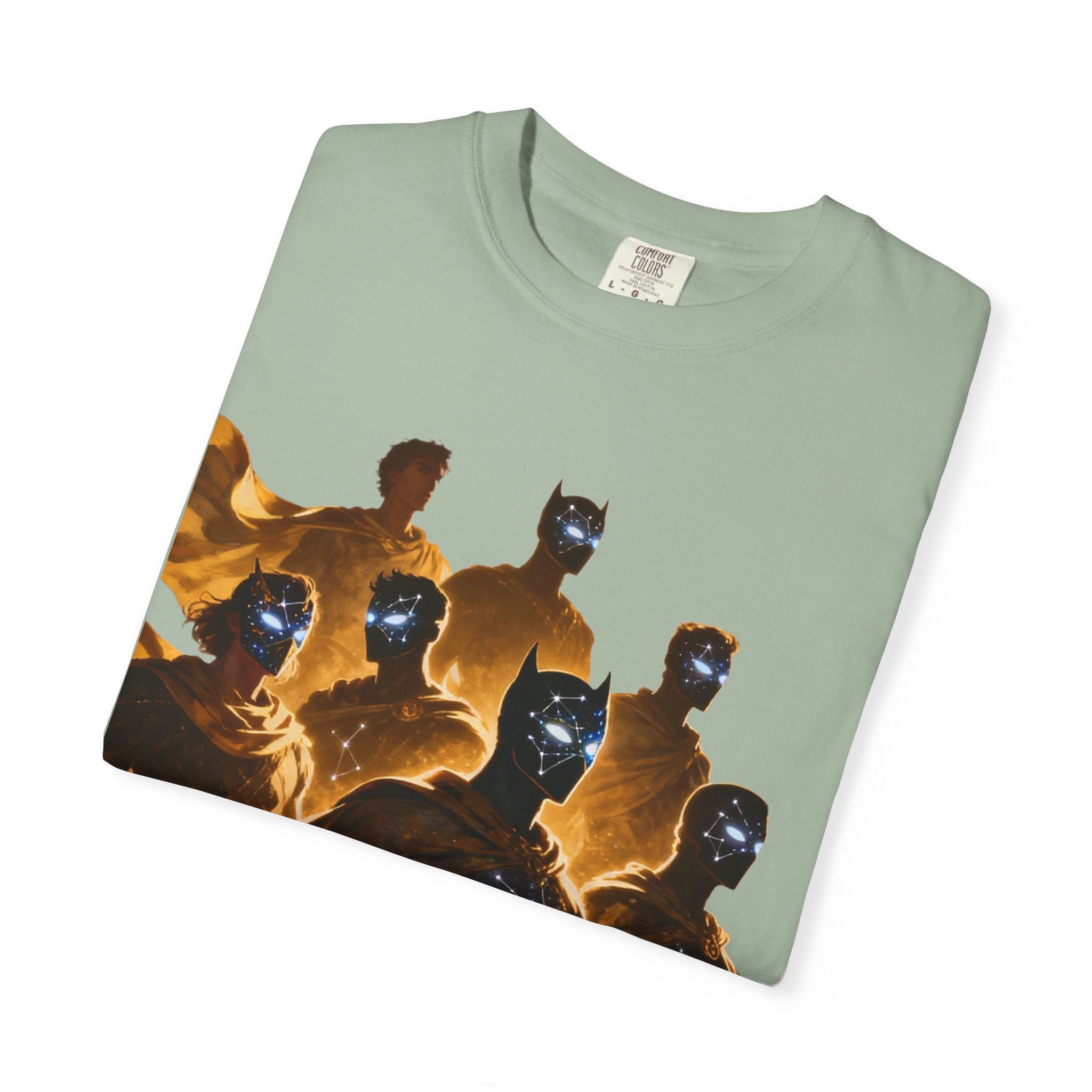PRB Cosmic Heroes Graphic Tee (Golden Cloaks & Starry Faces) by Power Runs Black