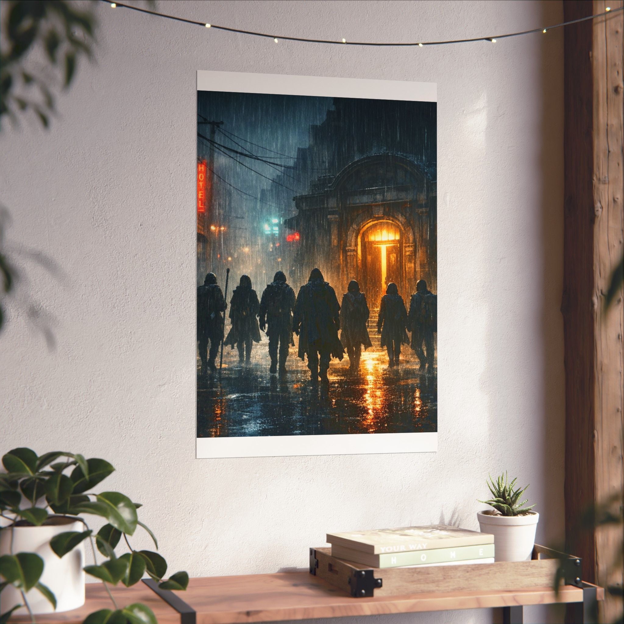 Power Runs Black PRB The Starbound Seven Matte Vertical Posters by Printify