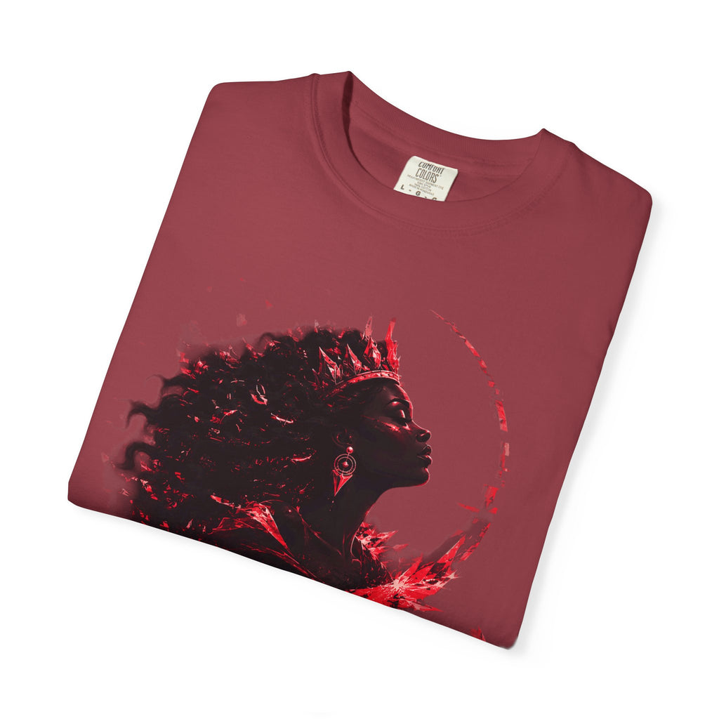 Power Runs Black Crown T-Shirt | Gothic Silhouette Artwork by Power Runs Black