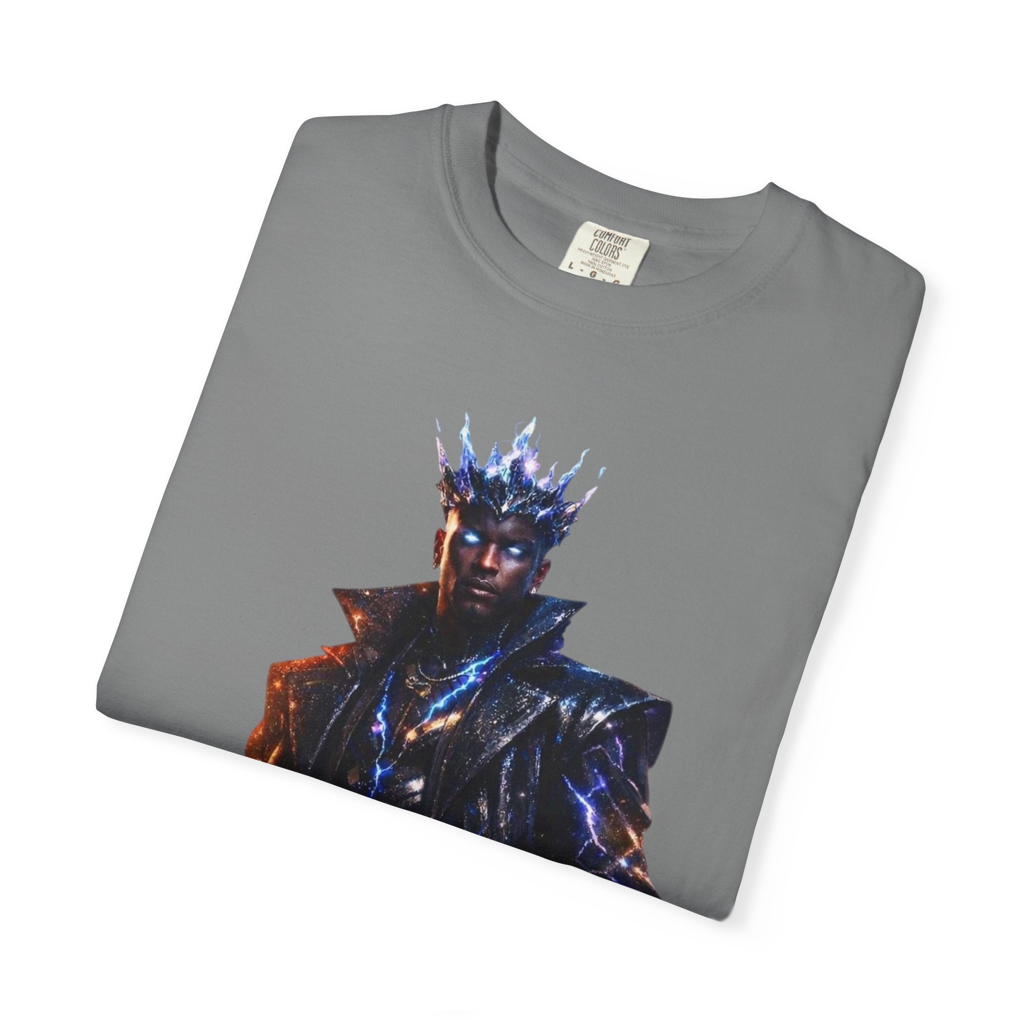 PRB Cosmic Might Unleashed T-shirt | Space Warrior Graphic Tee by Power Runs Black