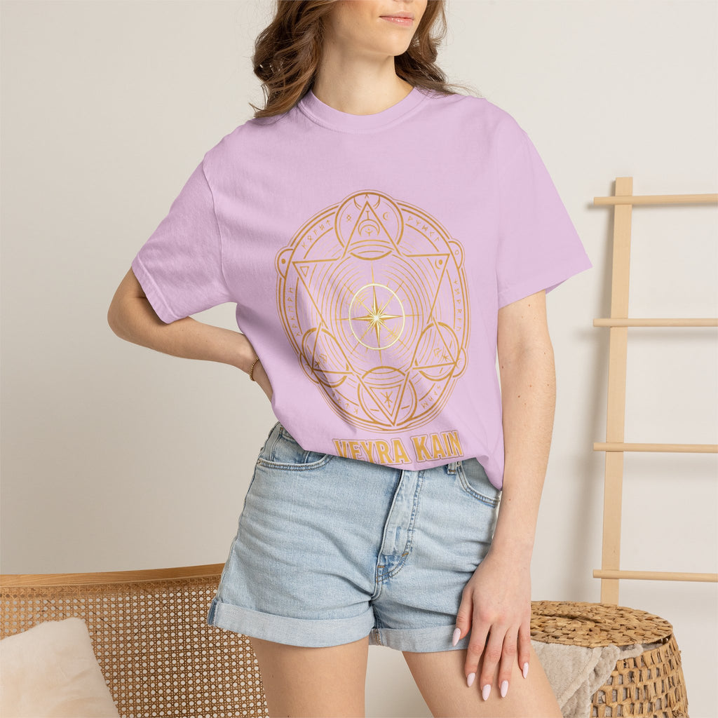 Power Runs Black PRB — Veyra Kain Geometric Sigil Tee with “Too Much Becomes Ruin” Graphic T-Shirt by Power Runs Black