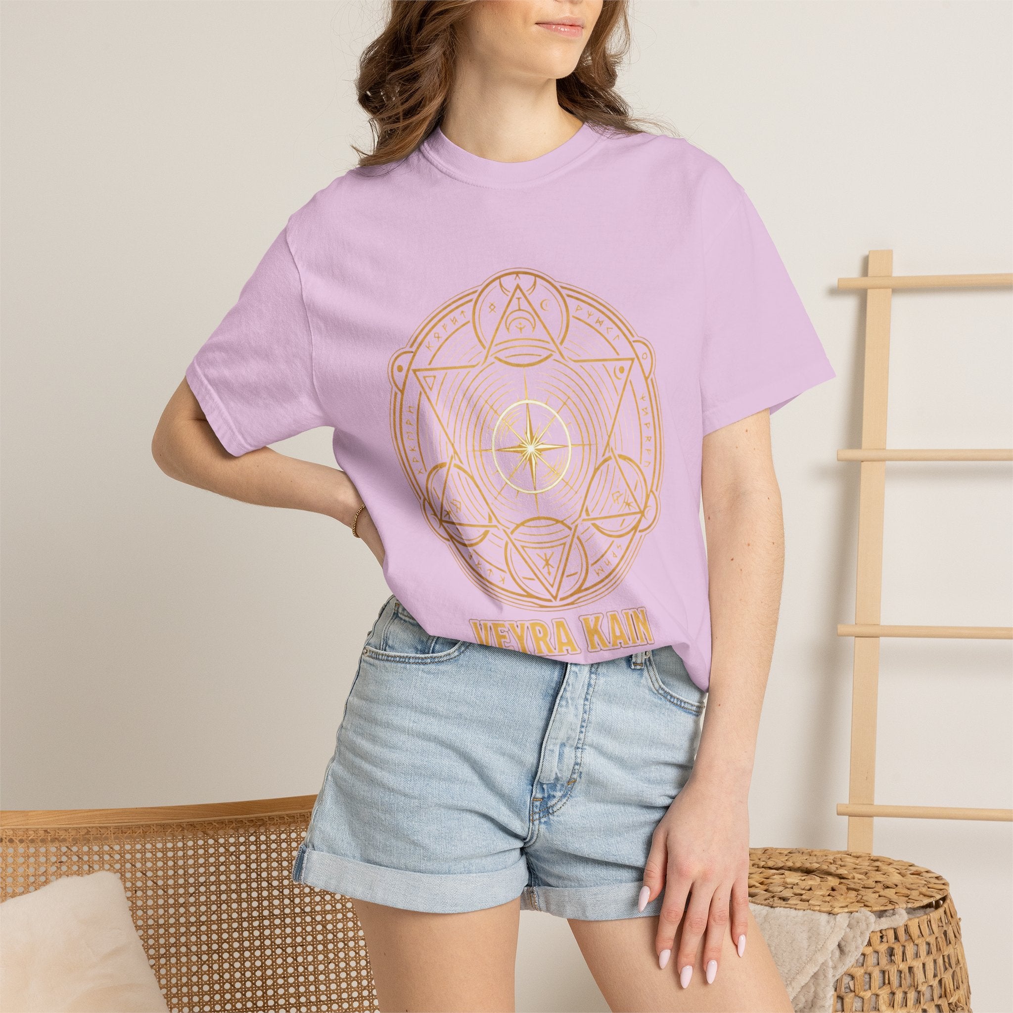 Power Runs Black PRB — Veyra Kain Geometric Sigil Tee with “Too Much Becomes Ruin” Graphic T-Shirt by Power Runs Black