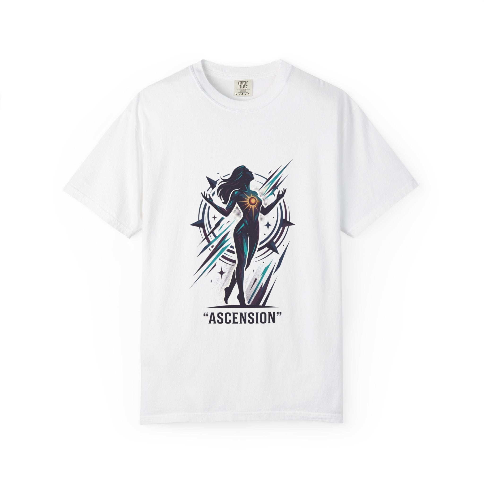Power Runs Black PRB Ascension Graphic T-Shirt — Cosmic Silhouette Tee by Power Runs Black
