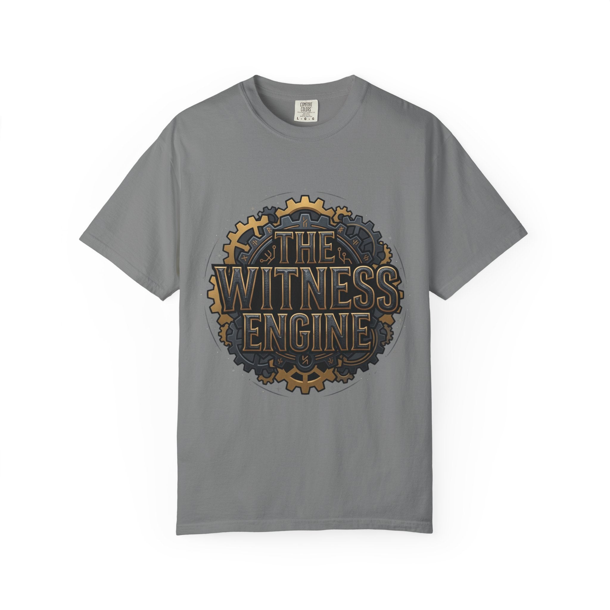 Printify PRB The Witness Engine T-shirt | Steampunk Gear Logo - T-Shirt