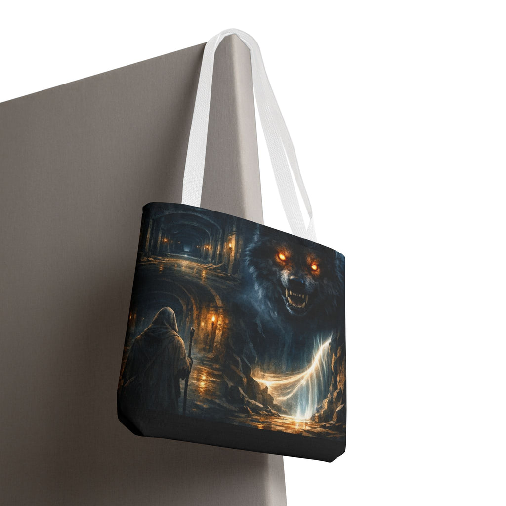 PRB The Echo Hounds Illustration Tote Bag | Gothic Horror Artwork by Printify