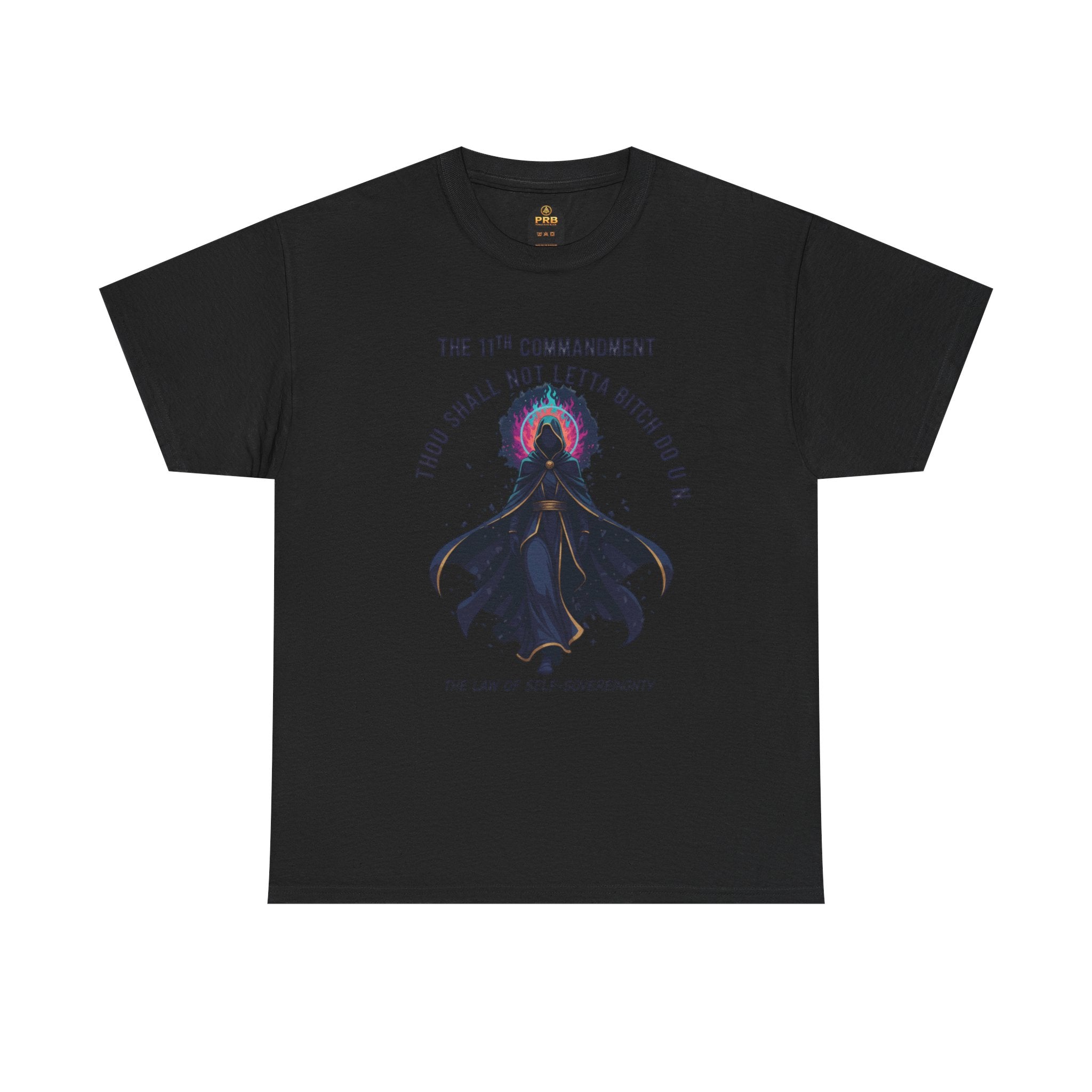 PRB Witchy Raven Graphic Tee — "Thou Shall Not Letta Bitch Do U N" by Power Runs Black
