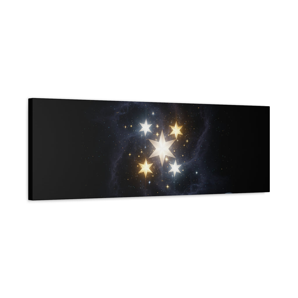 PRB Celestial Star Cluster Matte Canvas Print — Cosmic Planets Wall Art by Printify