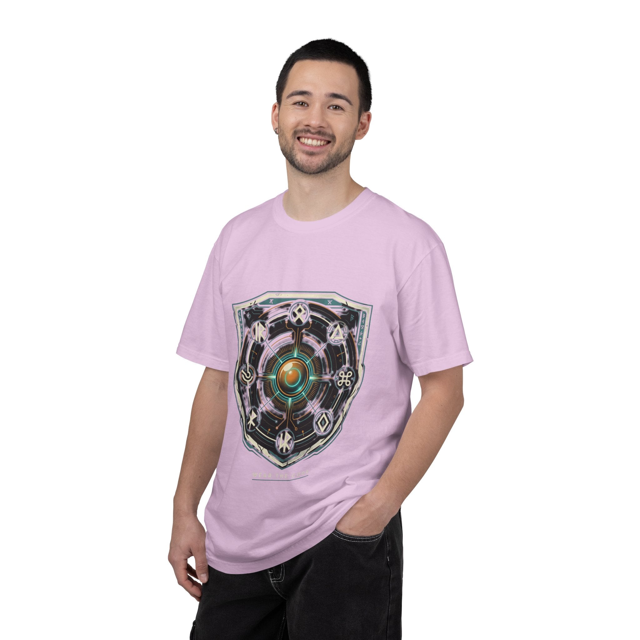 Power Runs Black PRB "Wear The Code" Mystic Shield T-Shirt — Geometric Sigil Graphic Tee by Power Runs Black