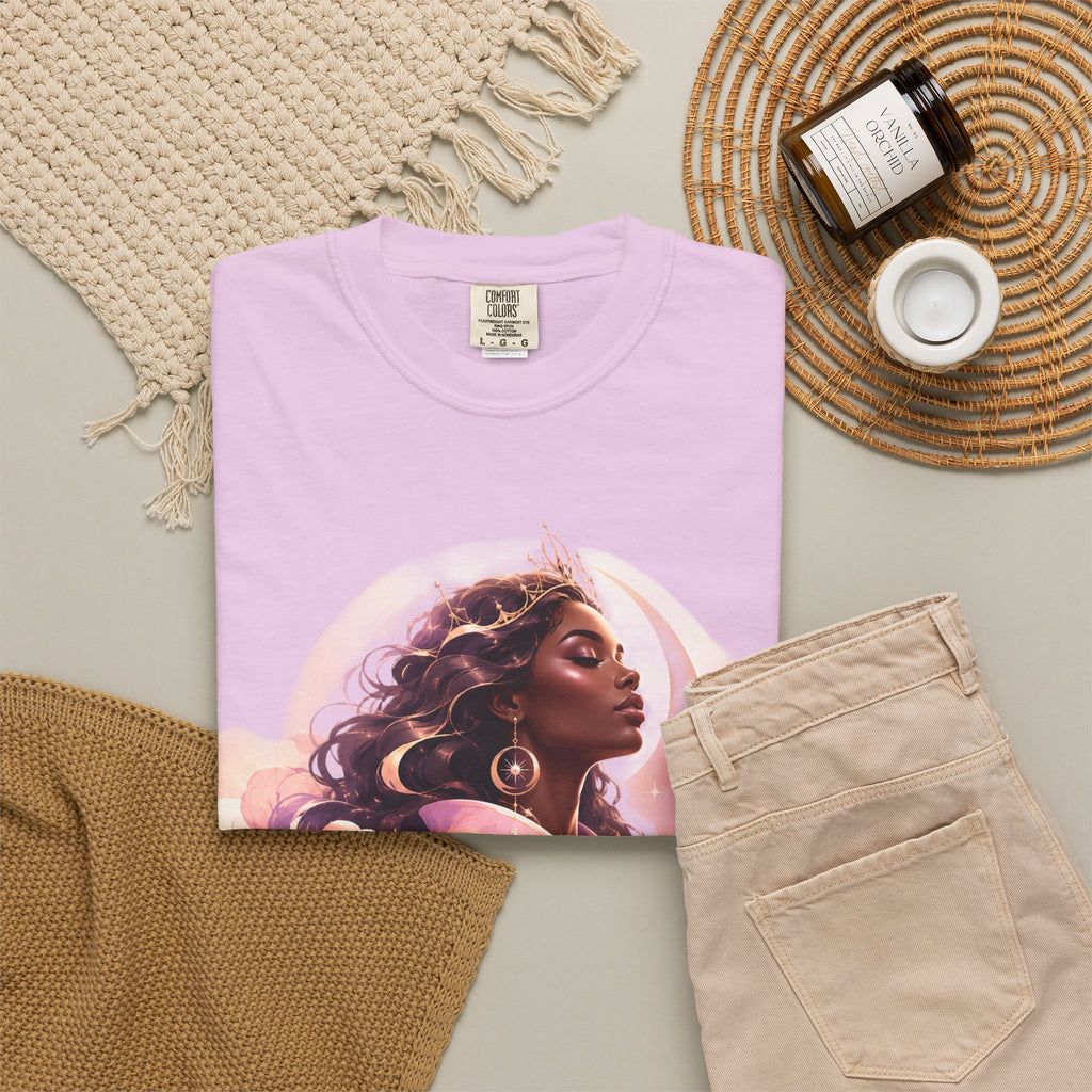 Power Runs Black graphic tee | Black woman portrait, Afro empowerment shirt by Power Runs Black