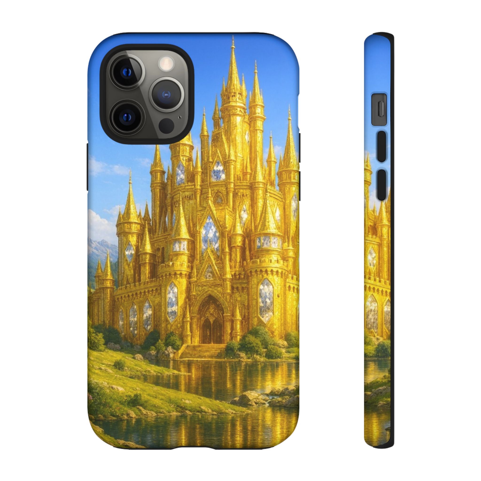 PRB Golden Castle iPhone Case | Fantasy Palace Phone Case by Power Runs Black