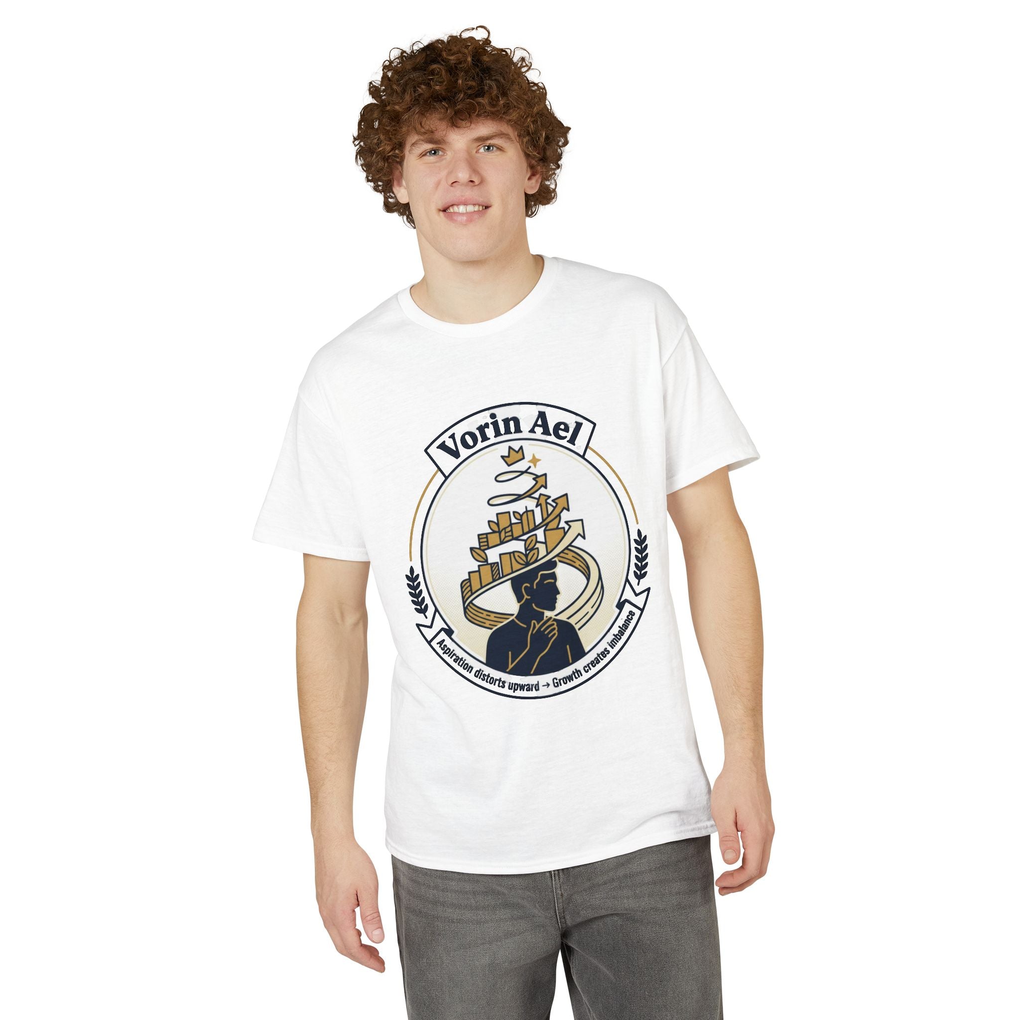 Power Runs Black PRB Vorin Ael Crest T-Shirt — Fantasy Guild Emblem Tee by Power Runs Black