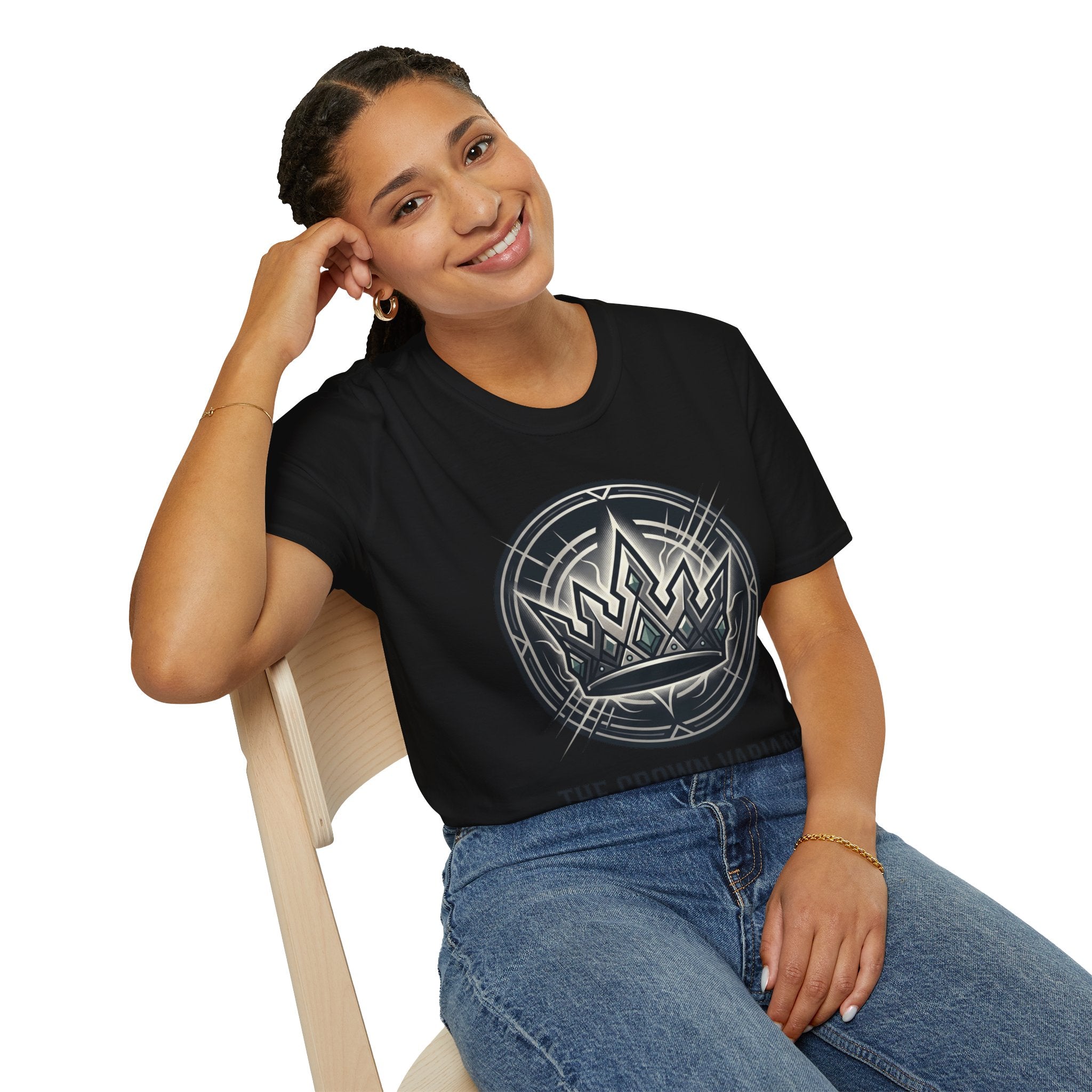 Power Runs Black PRB Crown Variant Graphic T-Shirt — The Crown Variant Emblem by Power Runs Black