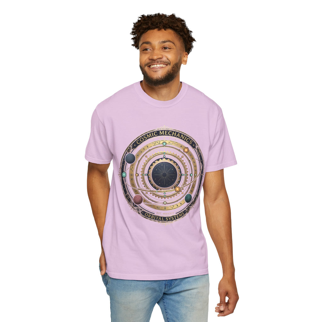 PRB Cosmic Mechanics Solar System Graphic T-Shirt | Planetary Orbit Tee by Printify