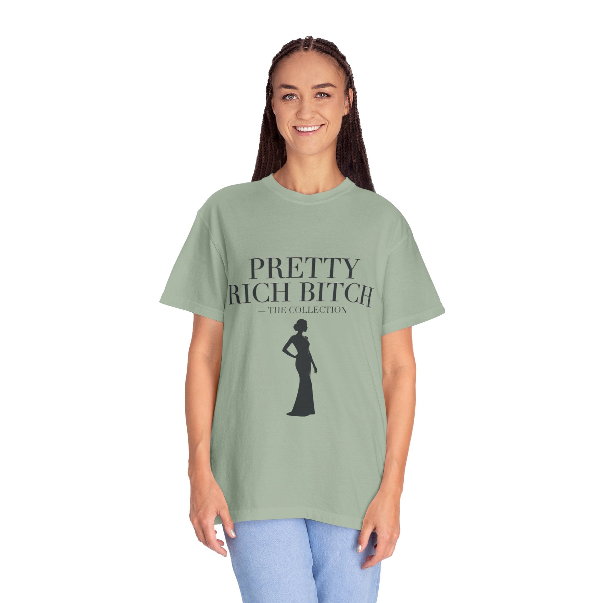Pretty Rich Bitch The Collection by PRB Tee — Feminine Confidence Graphic T-Shirt by Power Runs Black