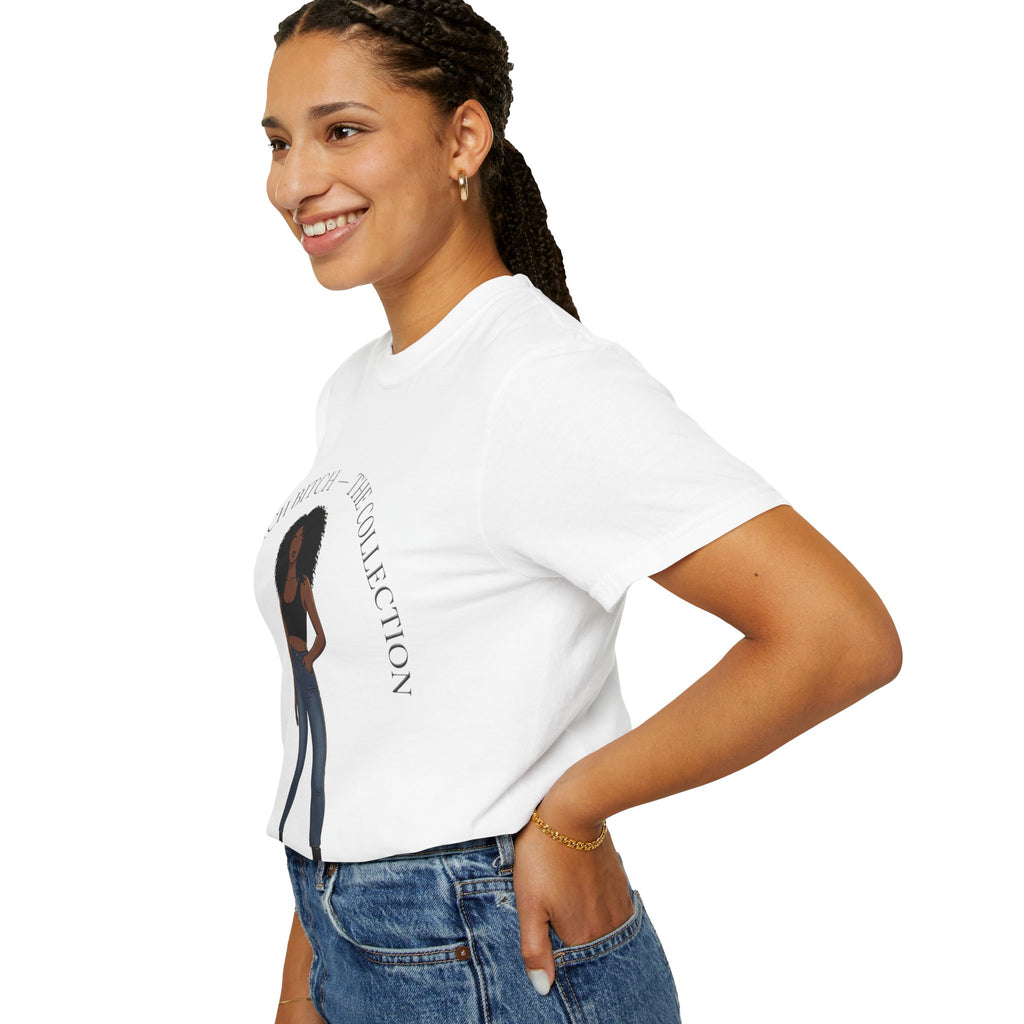 Pretty Rich Bitch The Collection by PRB Graphic Tee (Afro Curly Woman) by Power Runs Black