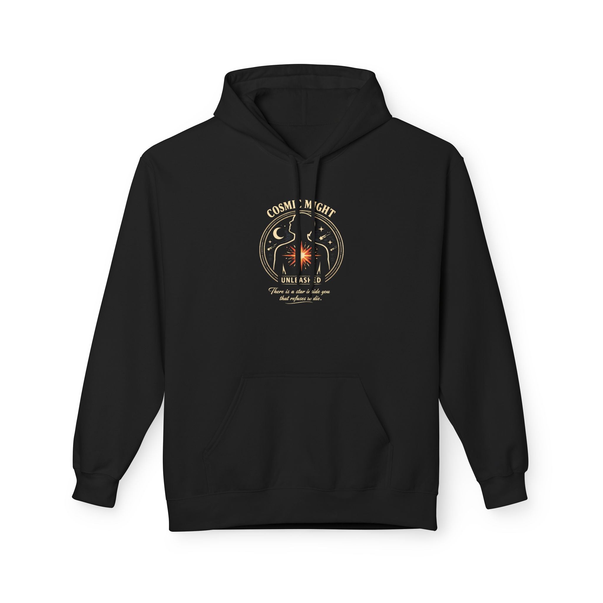 PRB Starforged Flex Cosmic Might Unleashed Hoodie — Unleashed Starburst Graphic Pullover by Power Runs Black