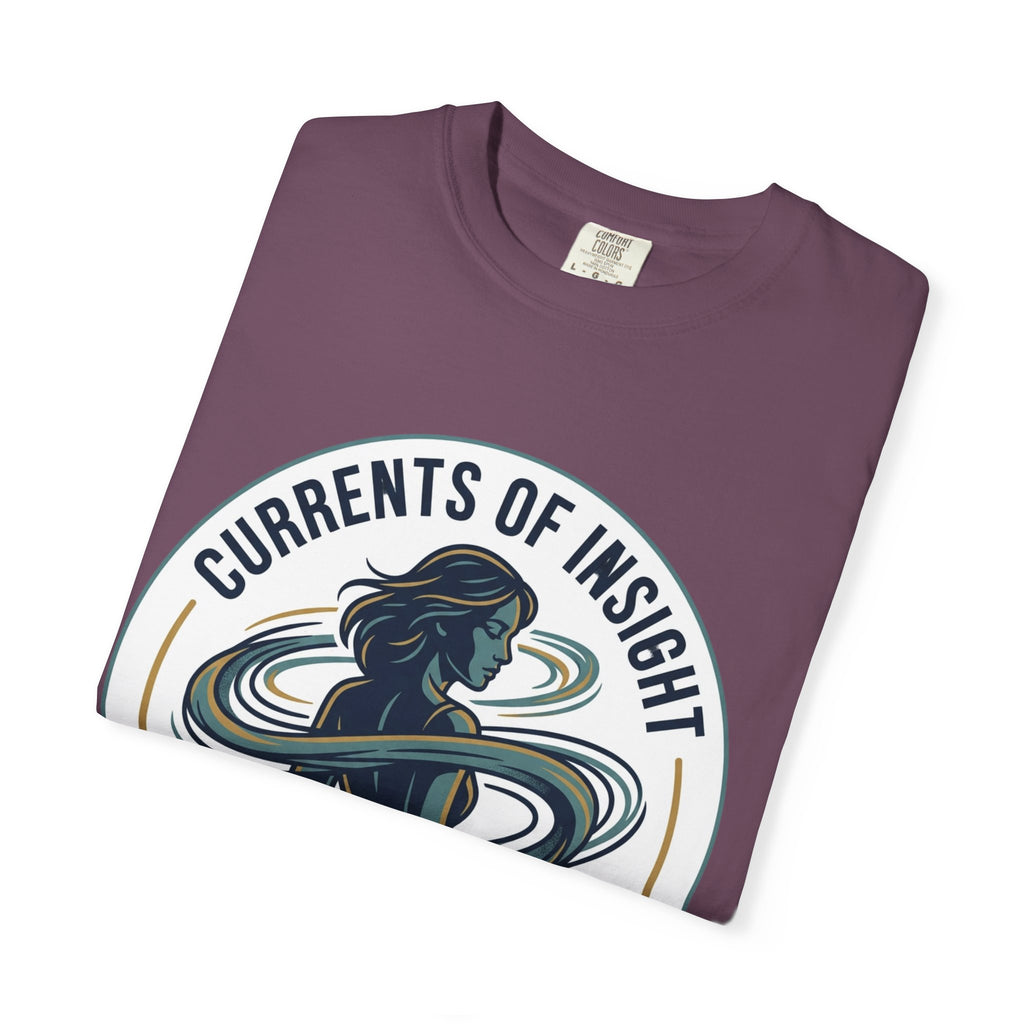 Power Runs Black Currents of Insight T-Shirt — 'Astra: Every thought leaves a trail' Graphic Tee by Power Runs Black