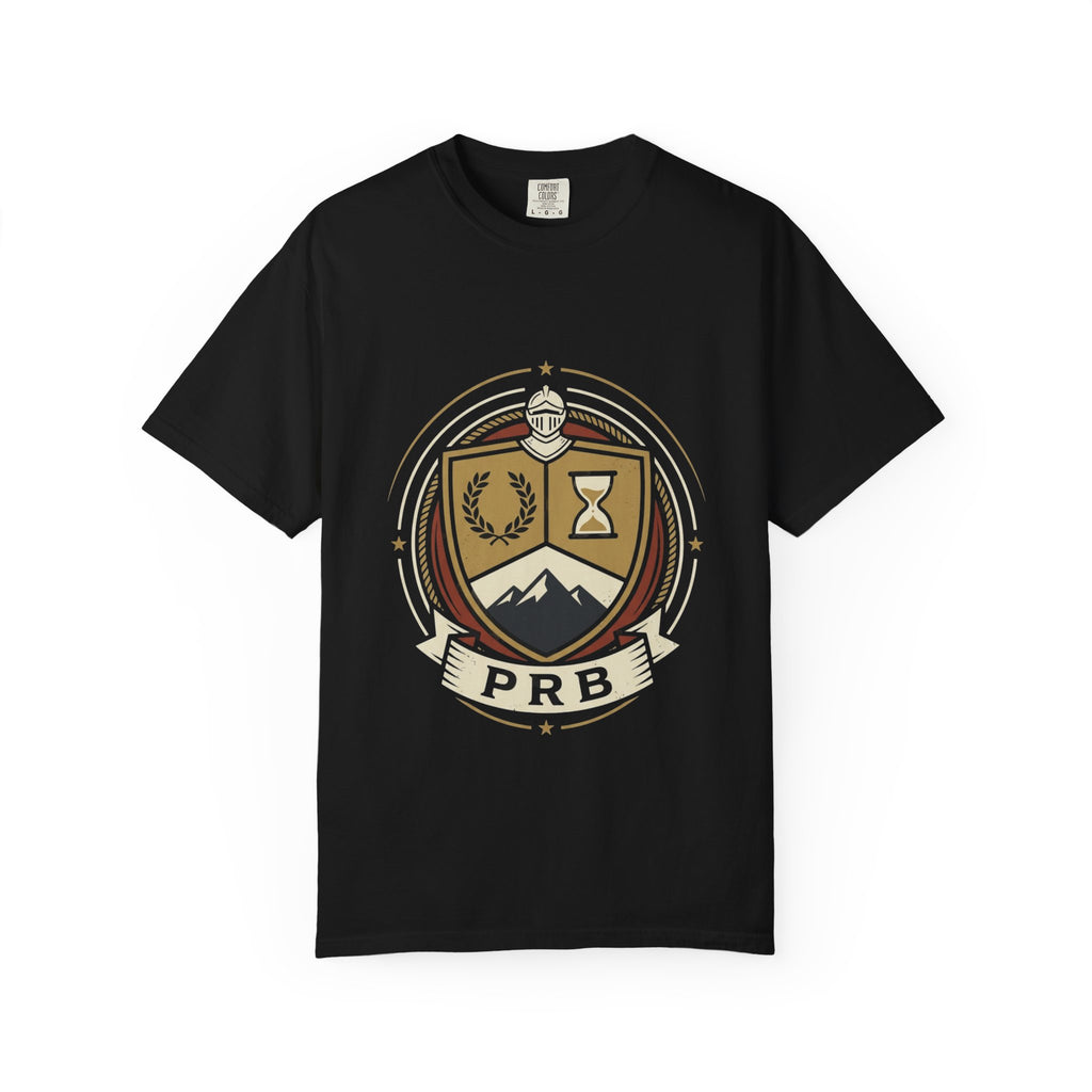 Adventure Crest Emblem T-Shirt | Vintage Mountain Badge Graphic Tee by Printify