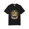 Adventure Crest Emblem T-Shirt | Vintage Mountain Badge Graphic Tee by Printify