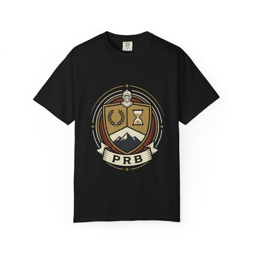 Adventure Crest Emblem T-Shirt | Vintage Mountain Badge Graphic Tee by Printify