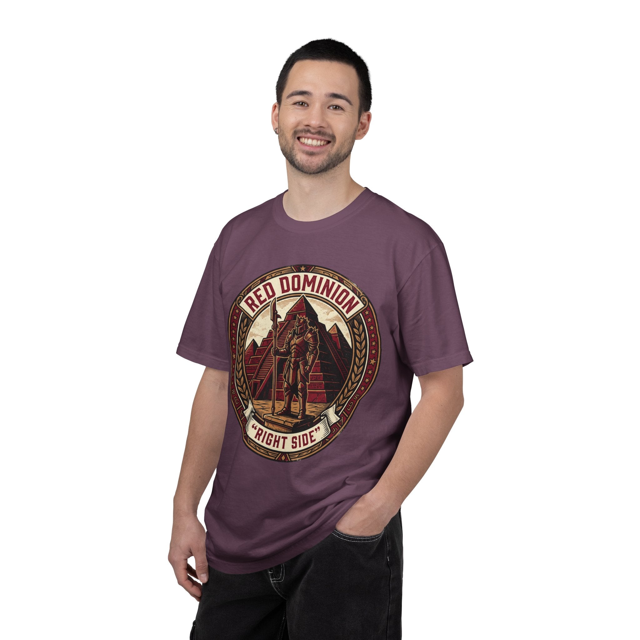 Power Runs Black PRB Red Dominion 'Right Side' Graphic T-Shirt by Power Runs Black
