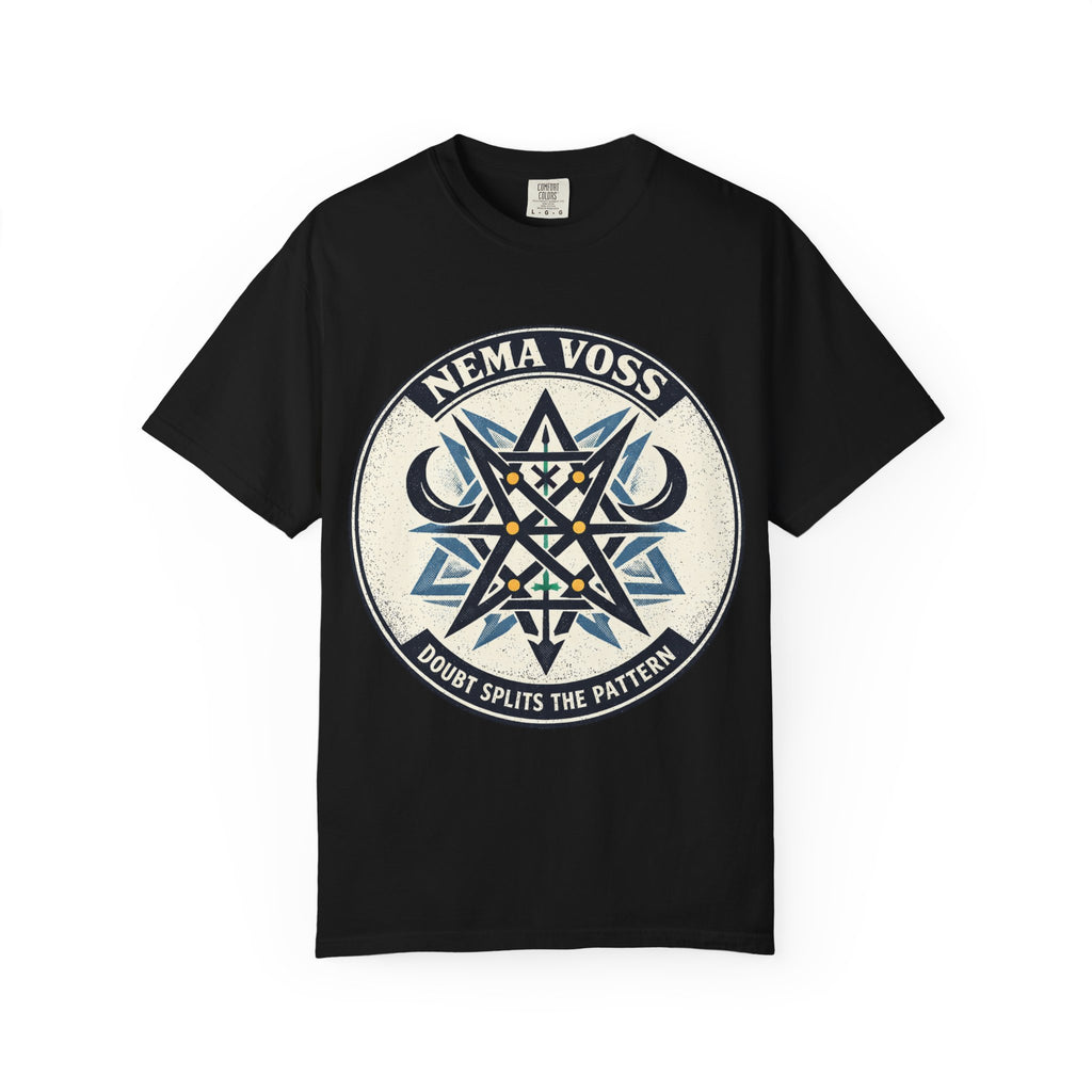 Power Runs Black PRB Nema Voss 'Doubt Splits the Pattern' Graphic T-Shirt by Power Runs Black