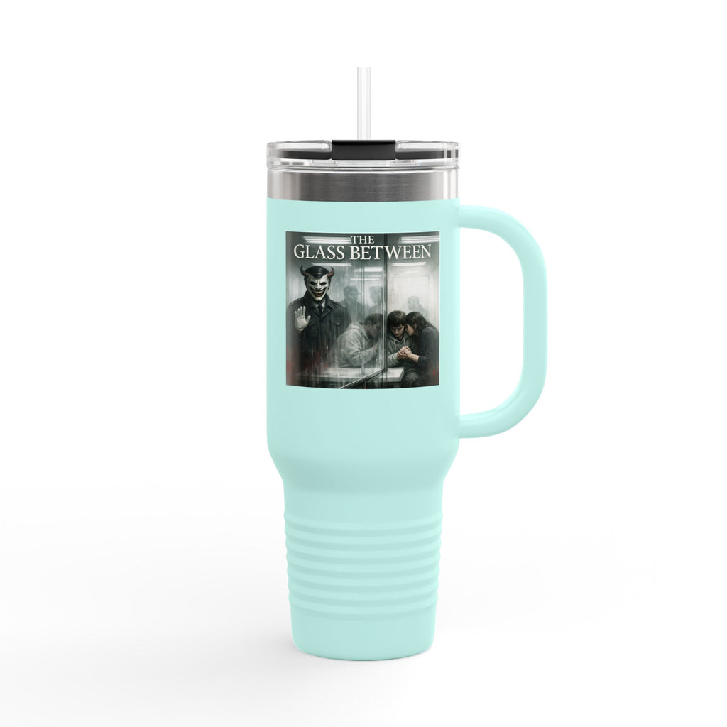 PRB The Glass Between, 40oz Insulated Travel Mug by Printify