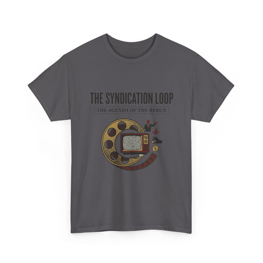 Power Runs Black — "The Agenda of the Arch" Retro TV Ouroboros Graphic Tee by Printify