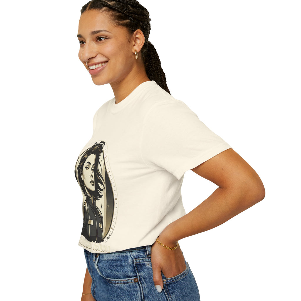 Power Runs Black Retro Space Captain Portrait T-Shirt — 'Fearless Commander' Graphic Tee by Power Runs Black