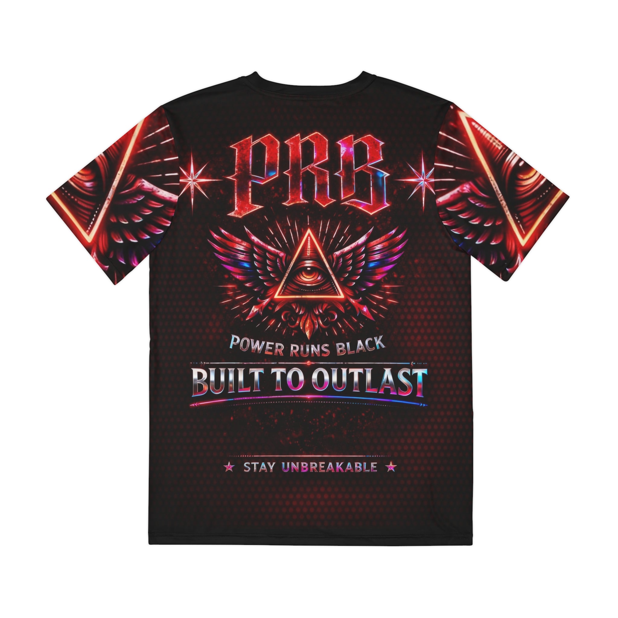 Power Runs Black PRB Built to Outlast Graphic Tee — PRB Power Runs Black Vintage Rock Shirt by Printify