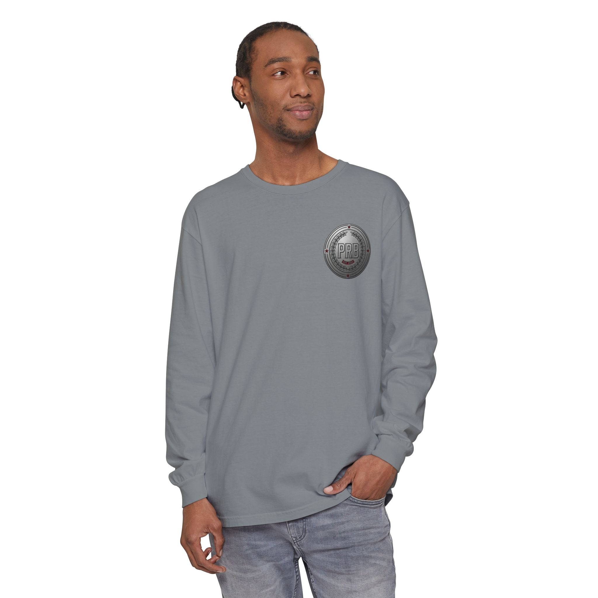 PRB The Starbound Seven graphic long sleeve shirt | cosmic superhero poster by Power Runs Black