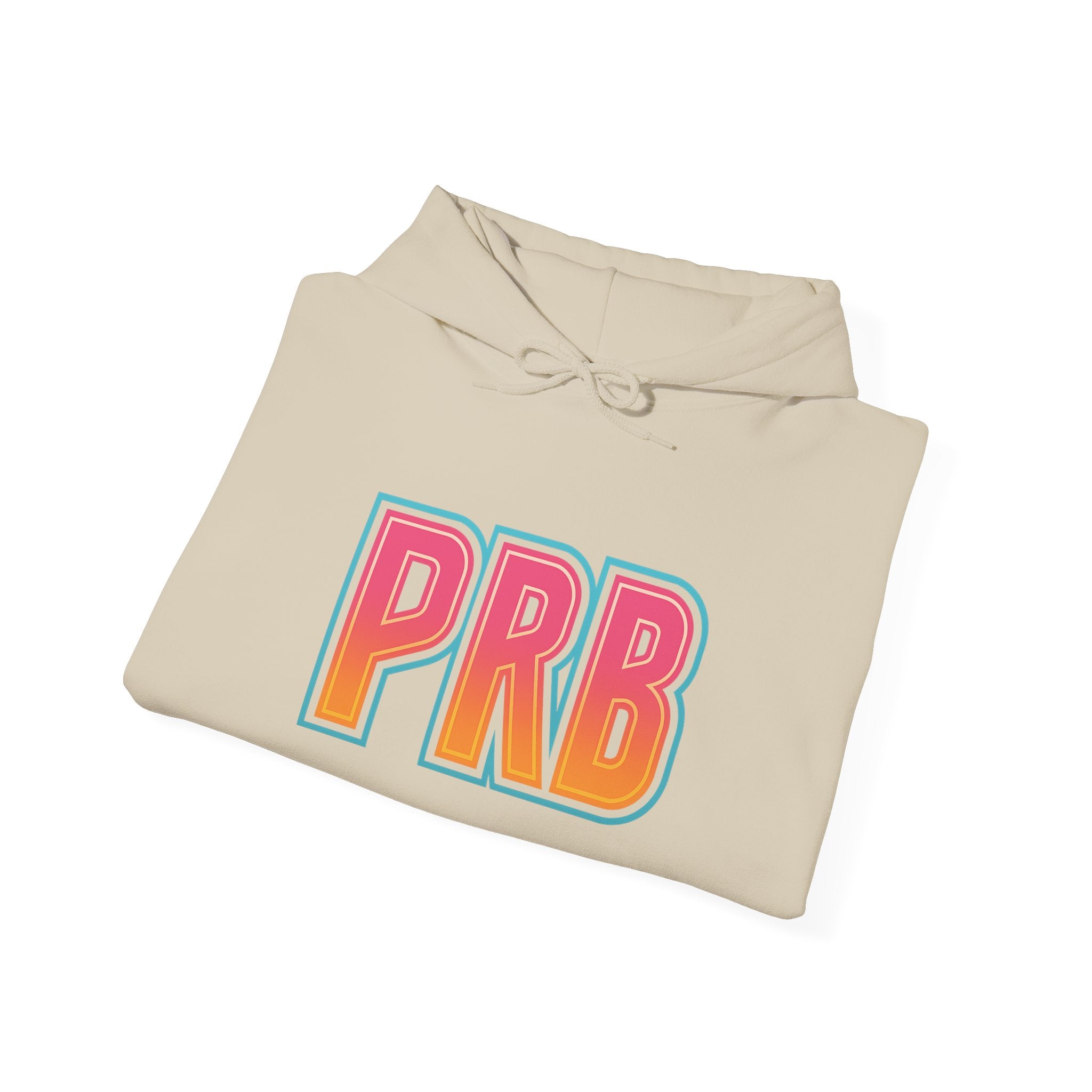 PRB Graphic Hoodie — Colorful Cityscape Pullover by Power Runs Black